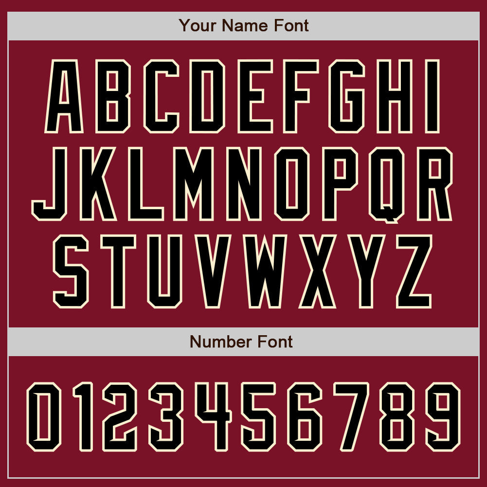 Custom Crimson Black-City Cream Authentic Raglan Sleeves Baseball Jersey view 5