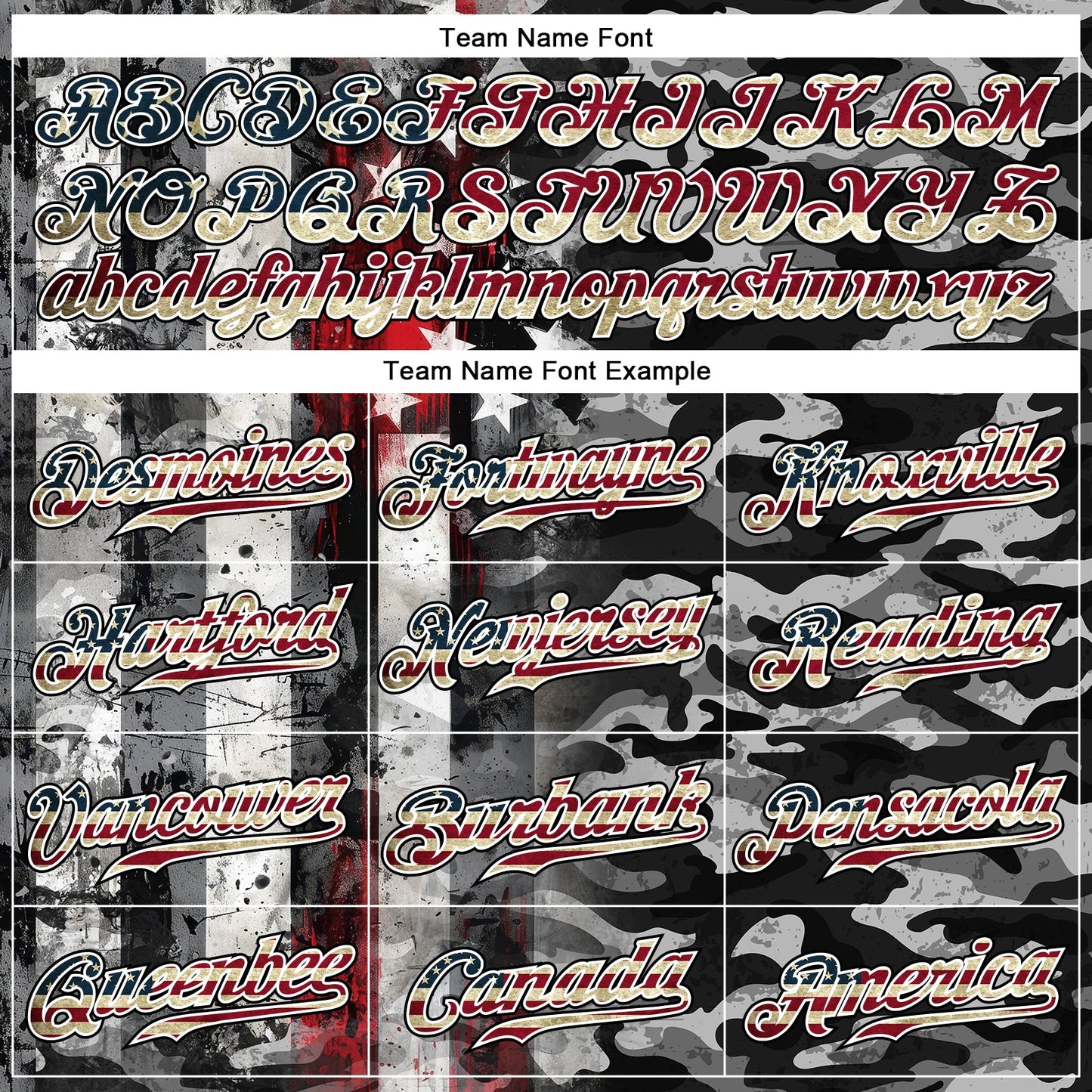Custom Camo Vintage USA Flag Black Red-White Patriotic Grunge Raglan Sleeves Authentic Baseball Jersey view 4