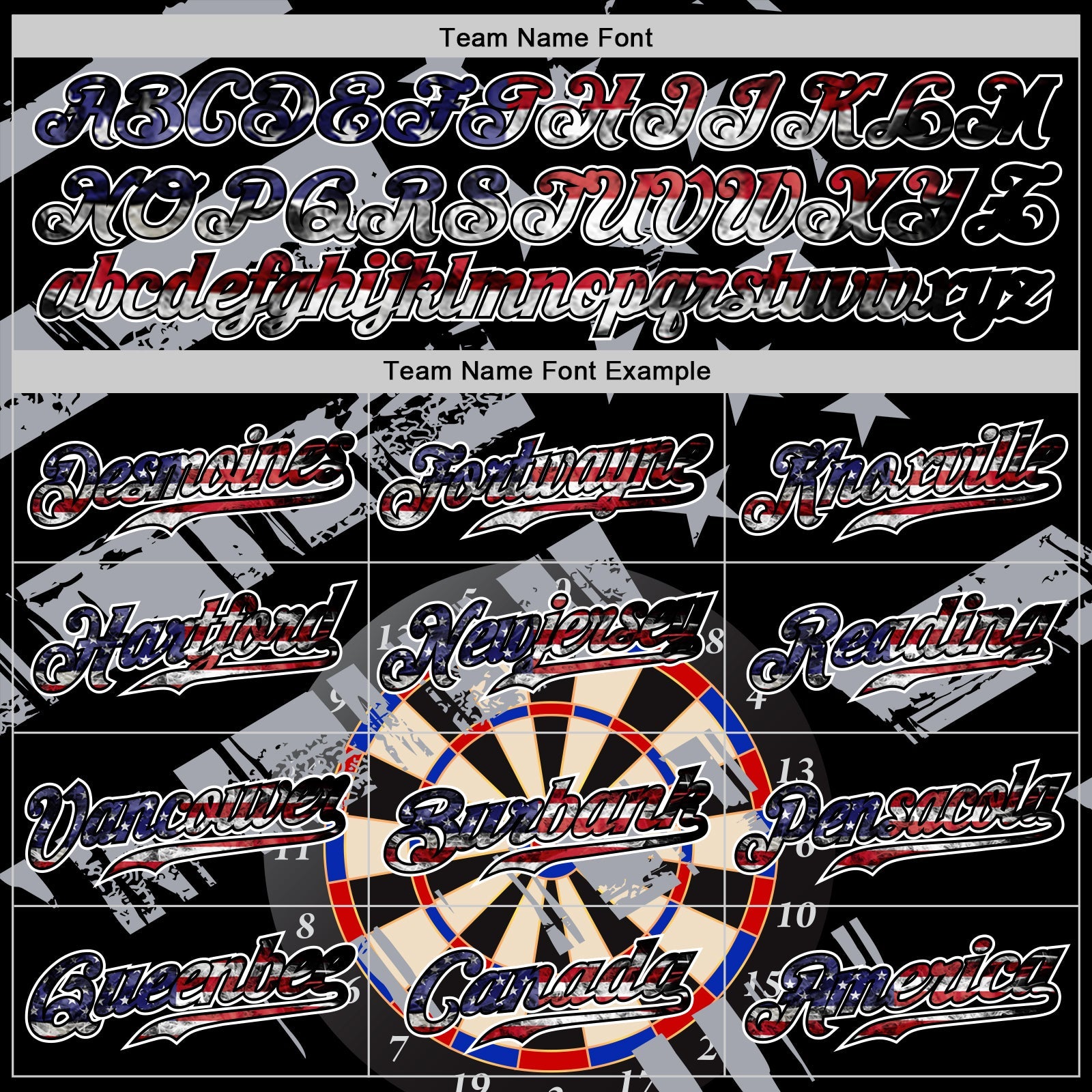Custom Black USA Flag-White Darts Patriotic Mosaic Camo Raglan Sleeves Authentic Baseball Jersey view 4