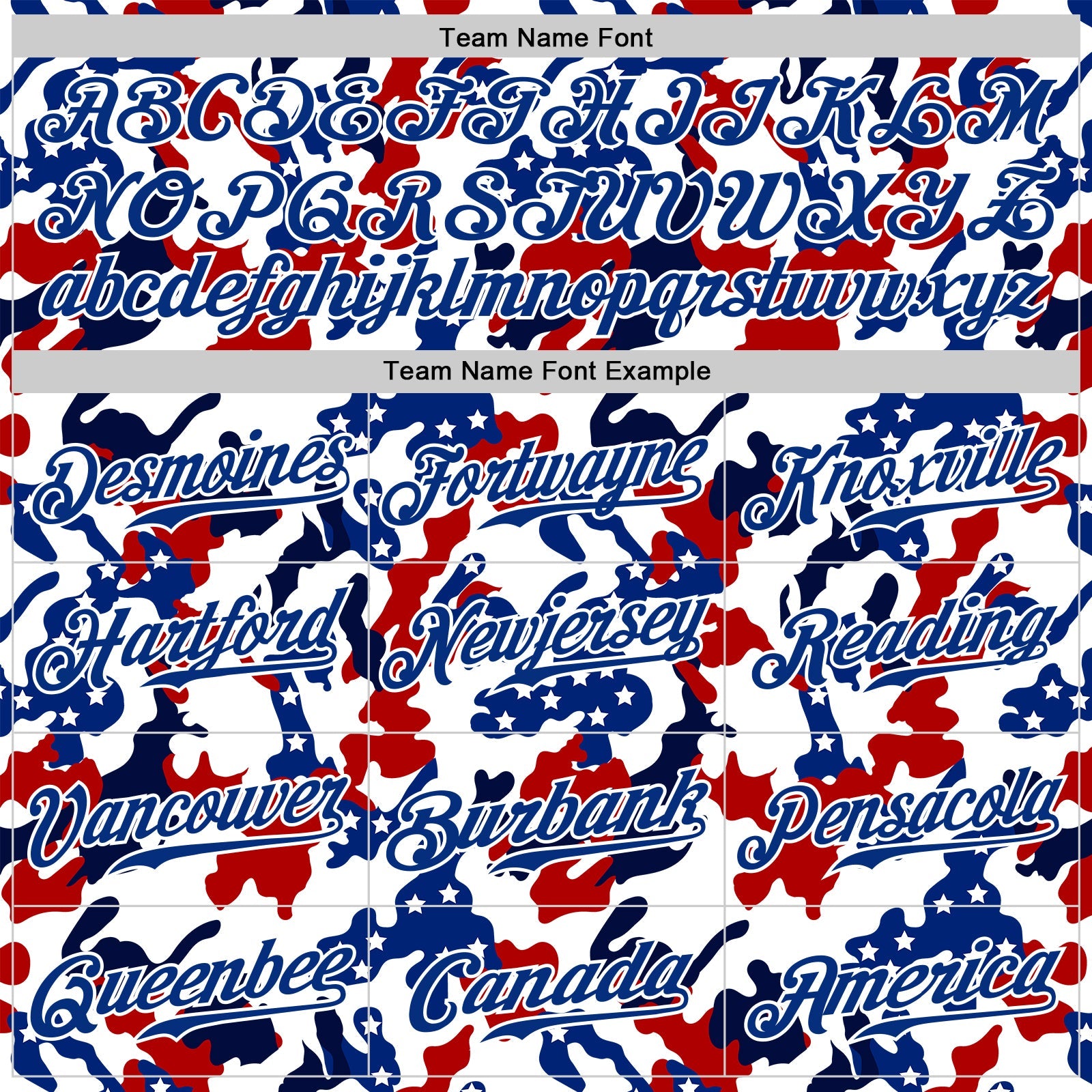 Custom White Royal Red-Navy Camo American Flag Patriotic Raglan Sleeves Authentic Baseball Jersey view 4
