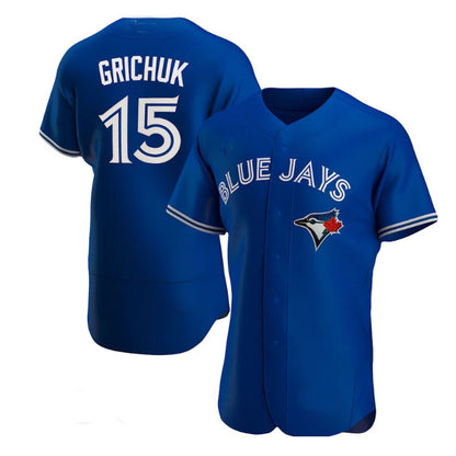 Toronto Blue Jays #15 Randal Grichuk Alternate Authentic Player Jersey - Royal Baseball Jerseys - Main View