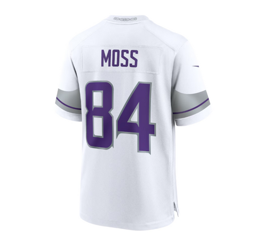 MN.Vikings #84 Randy Moss Alternate Retired Player Game Jersey - White American Football Jerseys） - Main View