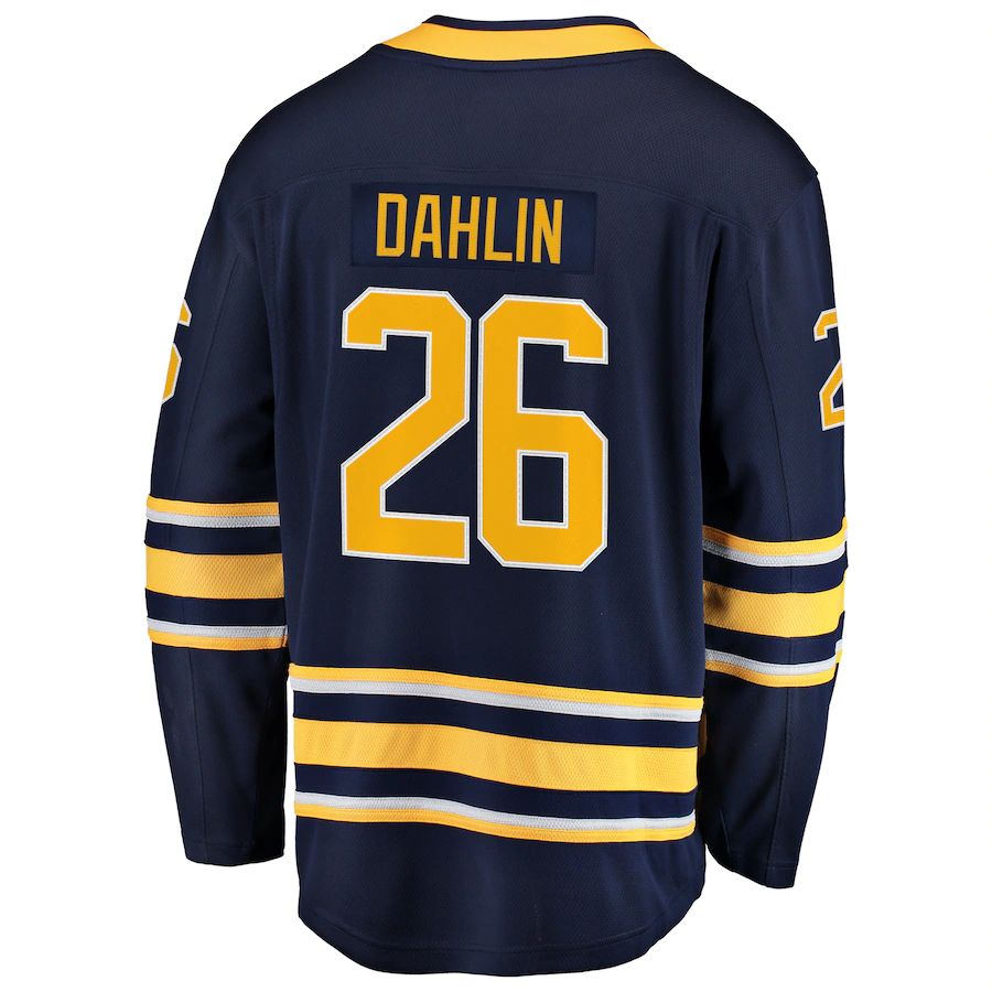 B.Sabres #26 Rasmus Dahlin Fanatics Branded Premier Breakaway Player Jersey Navy Stitched American Hockey Jerseys - Main View