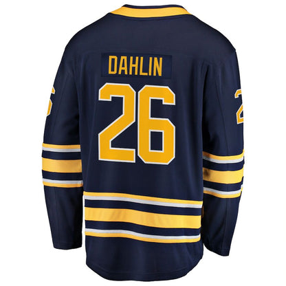 B.Sabres #26 Rasmus Dahlin Fanatics Branded Premier Breakaway Player Jersey Navy Stitched American Hockey Jerseys - Main View