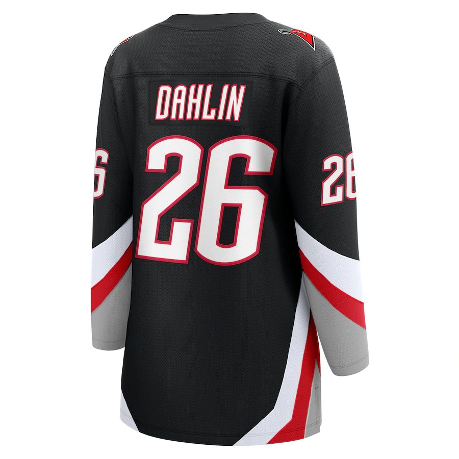 B.Sabres #26 Rasmus Dahlin Fanatics Branded Alternate Premier Breakaway Player Jersey Black Stitched American Hockey Jerseys - Main View