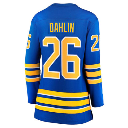 B.Sabres #26 Rasmus Dahlin Fanatics Branded Women's Home Breakaway Jersey Royal Stitched American Hockey Jerseys - Main View