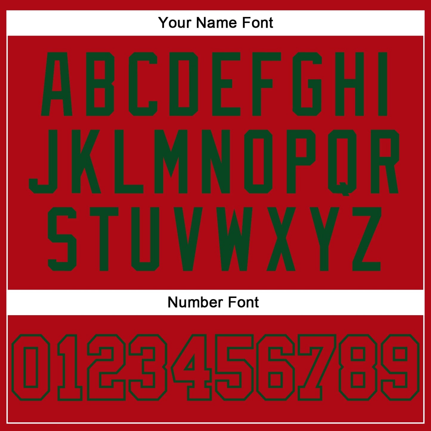Custom Red Red-Green Authentic Baseball Jersey view 5