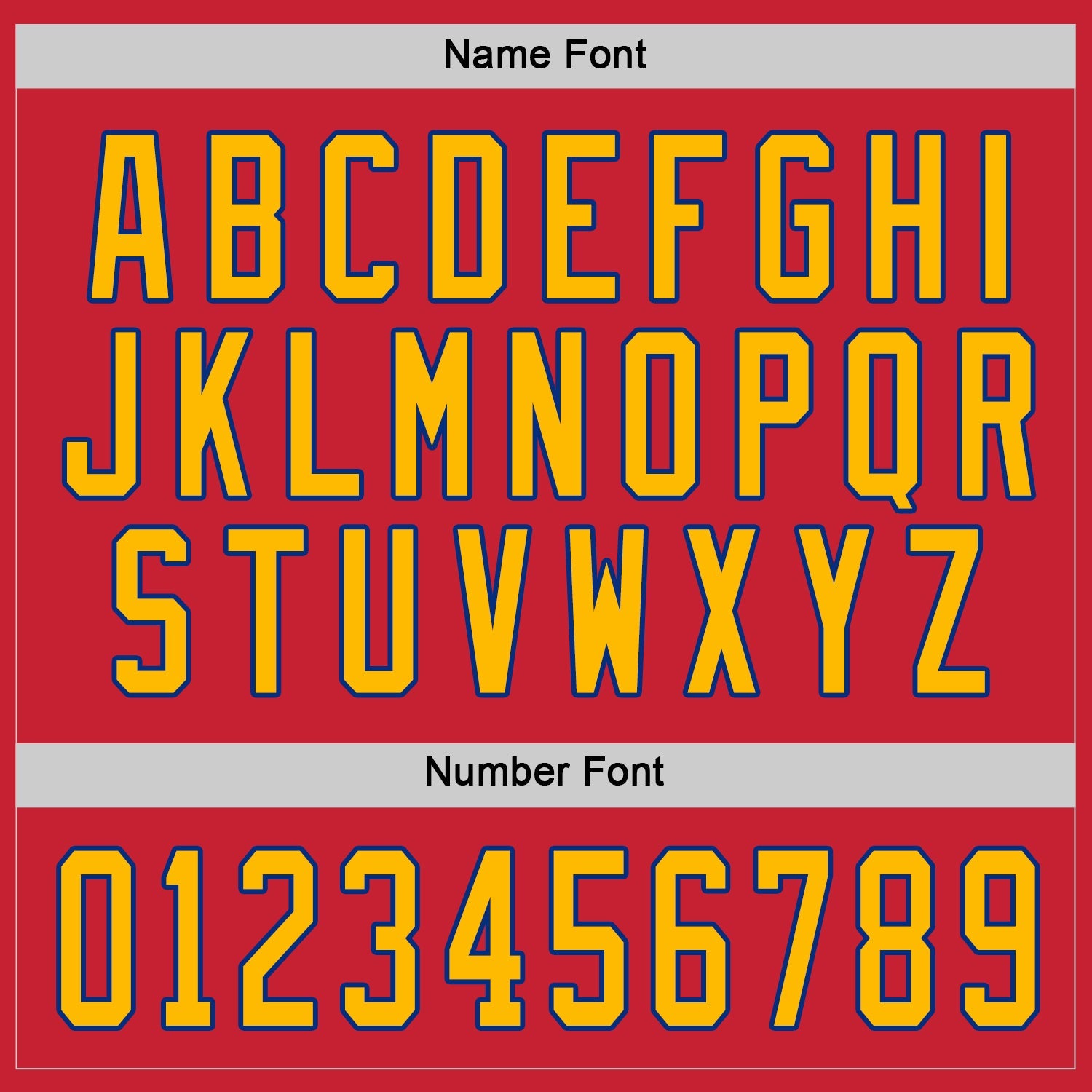 Custom Red Gold-Royal Hockey Jersey view 4