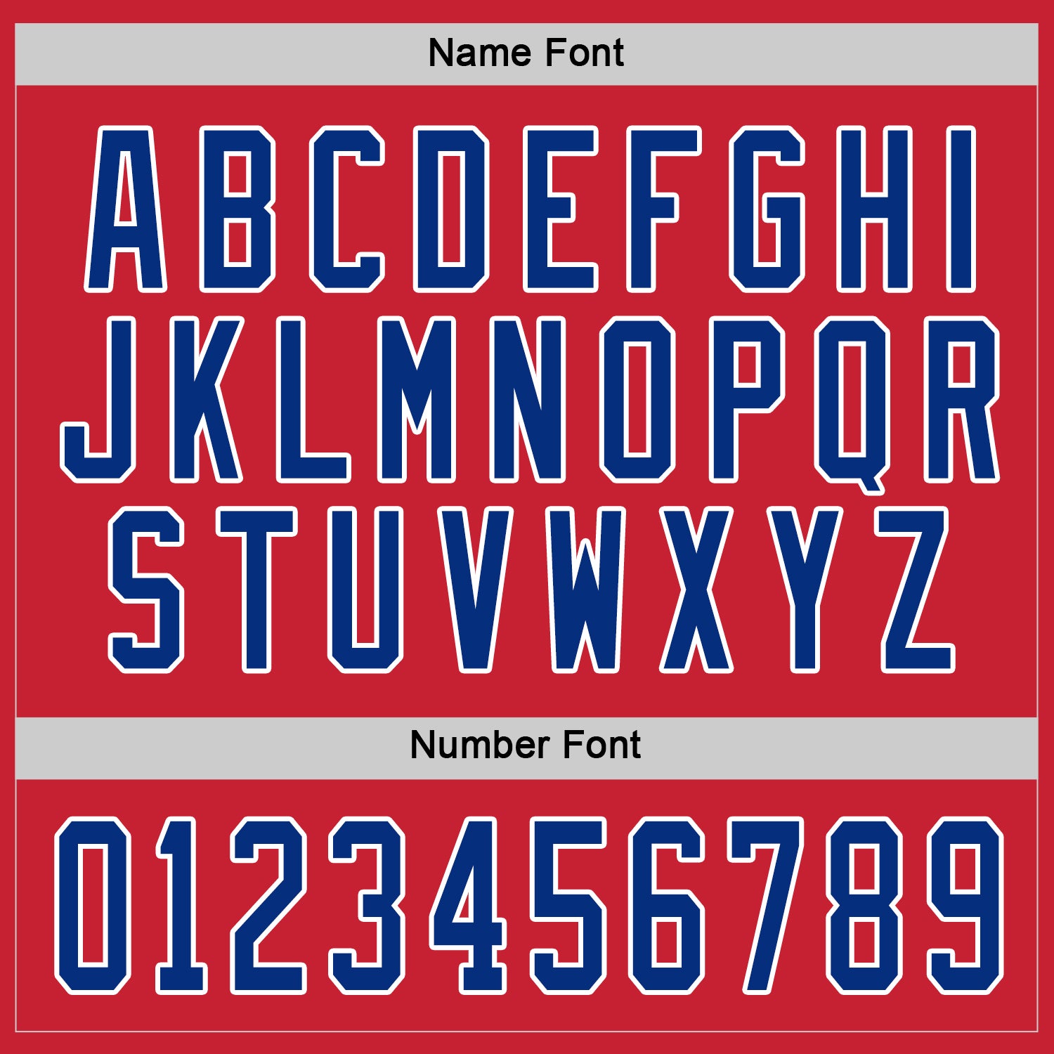 Custom Red Royal-White Hockey Jersey view 4
