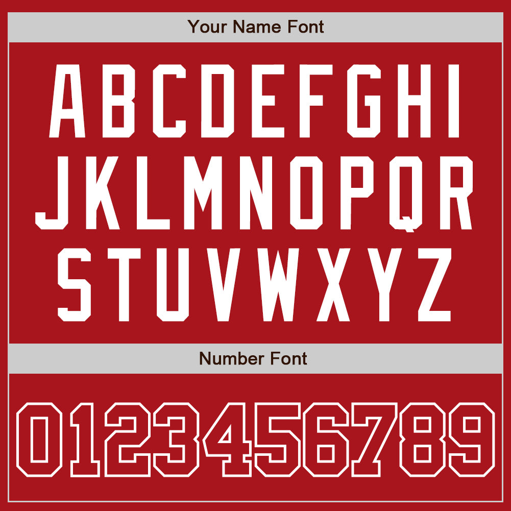 Custom Red Red-White Authentic Baseball Jersey view 5