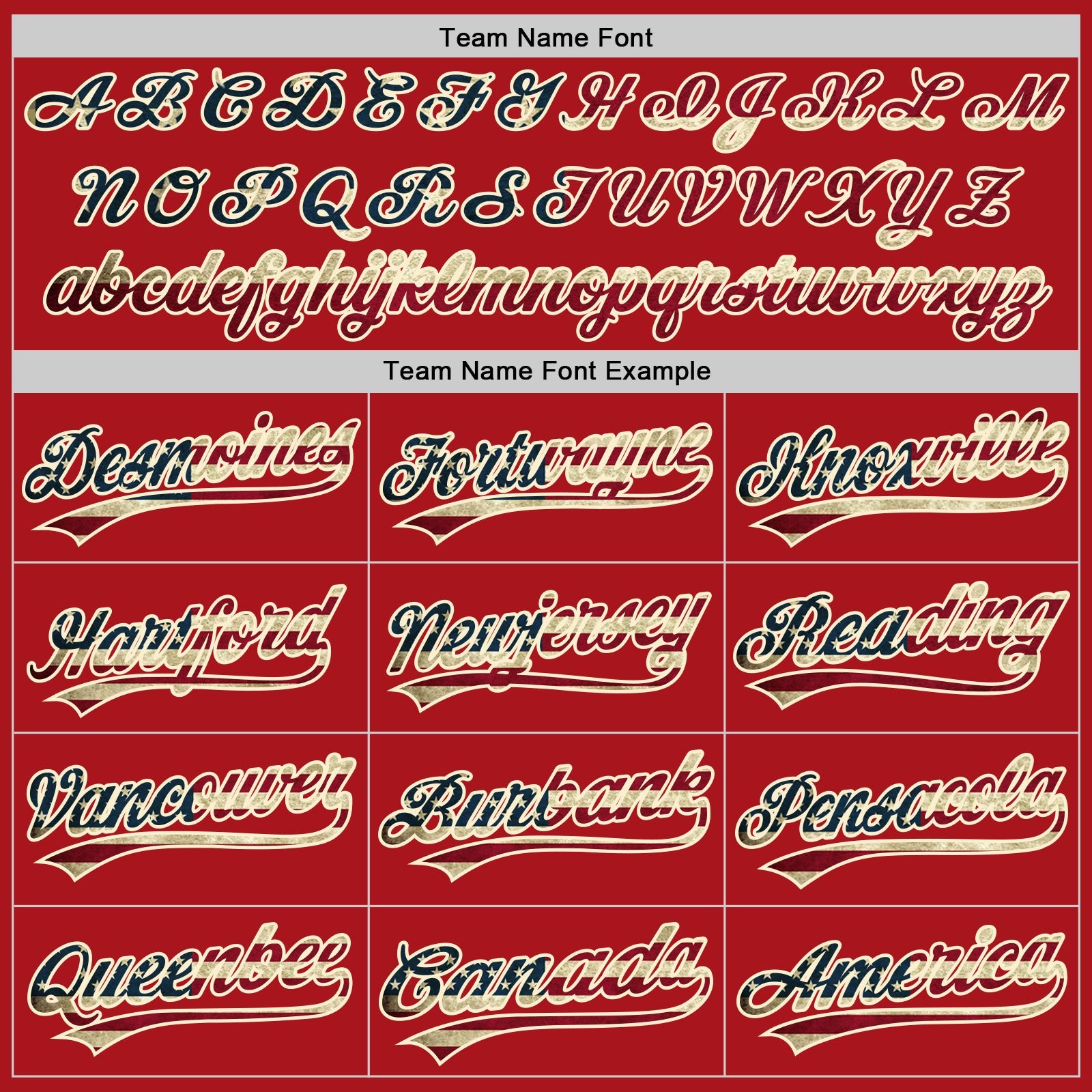 Custom Red Vintage USA Flag-Cream Authentic Baseball Jersey view 4