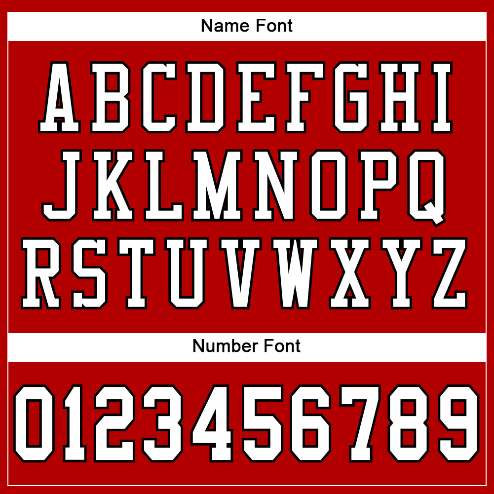 Custom Red White-Black Mesh Authentic Football Jersey view 4