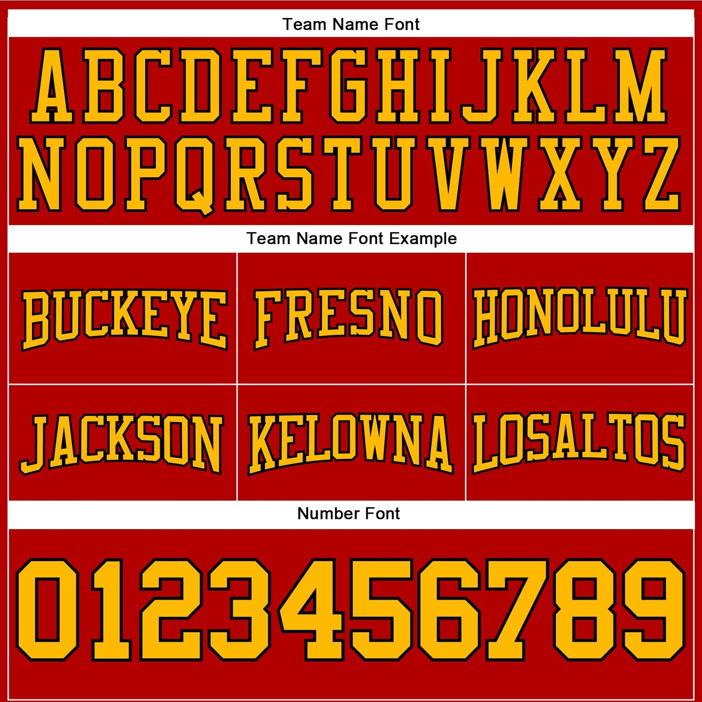 Custom Stitched Red Gold-Black Football Pullover Sweatshirt Hoodie view 3