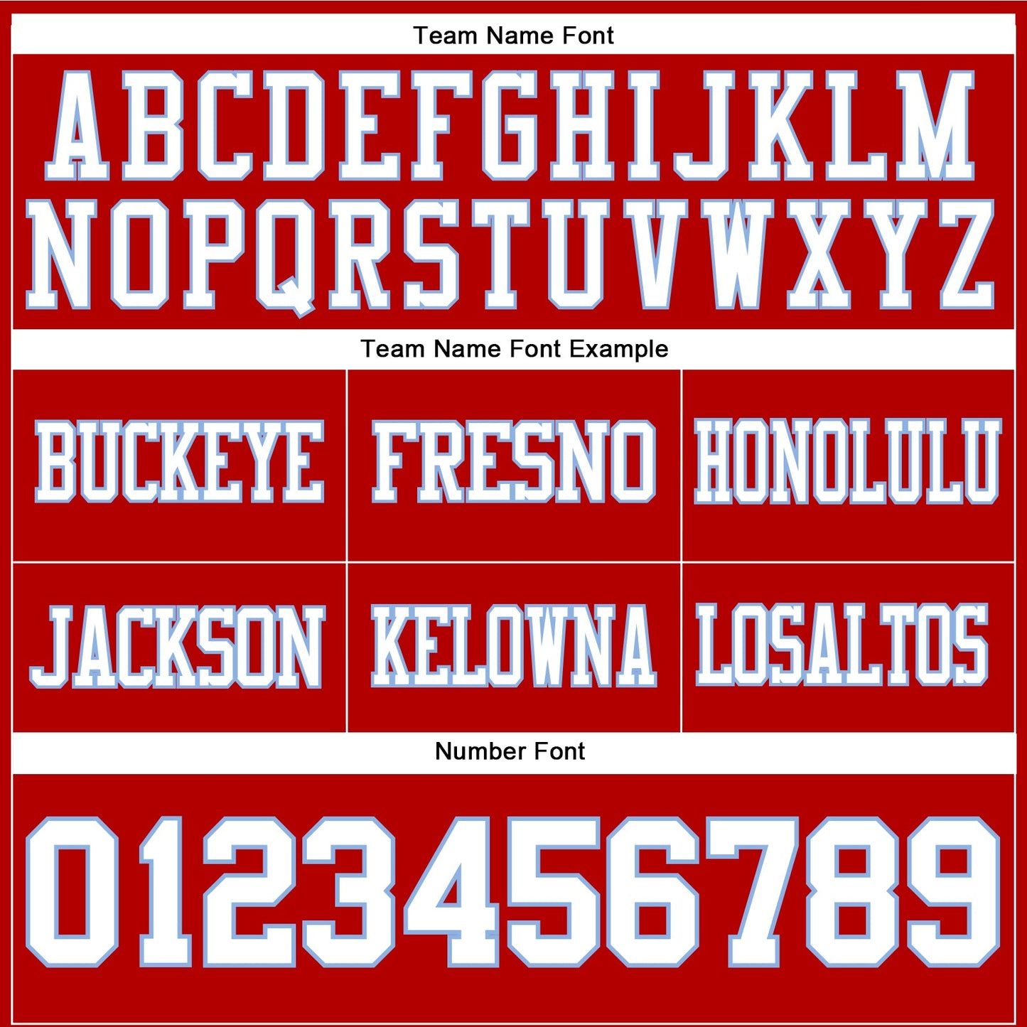 Custom Red White-Light Blue Authentic Football Jersey view 3