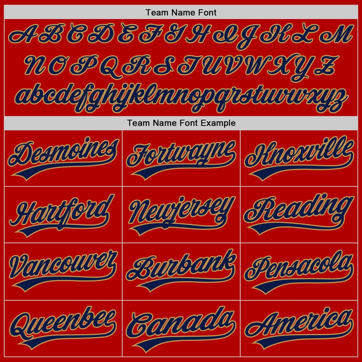Custom Red Navy-Old Gold Authentic Throwback Baseball Jersey view 4