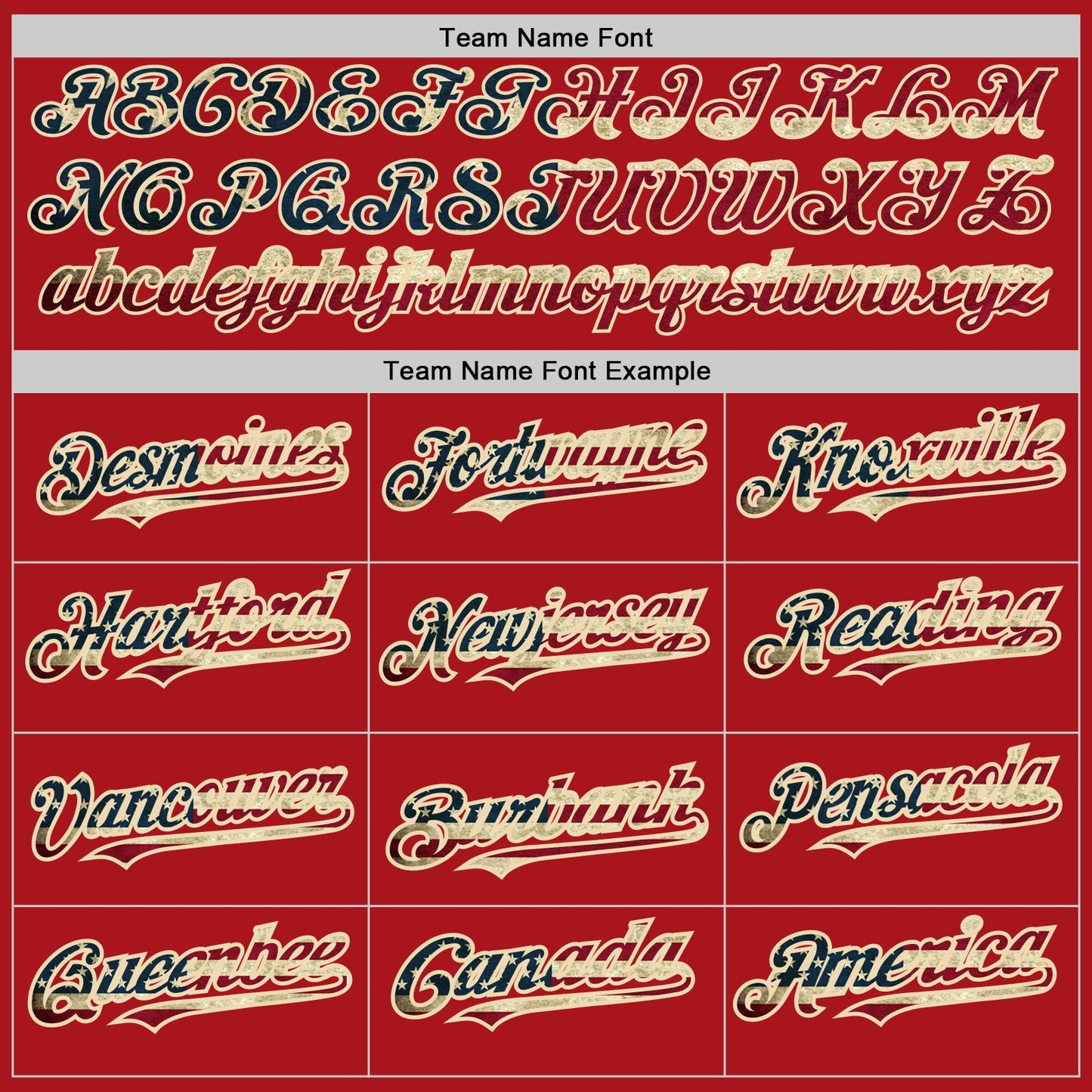 Custom Red Cream Pinstripe Vintage USA Flag Authentic Baseball Jersey view 4