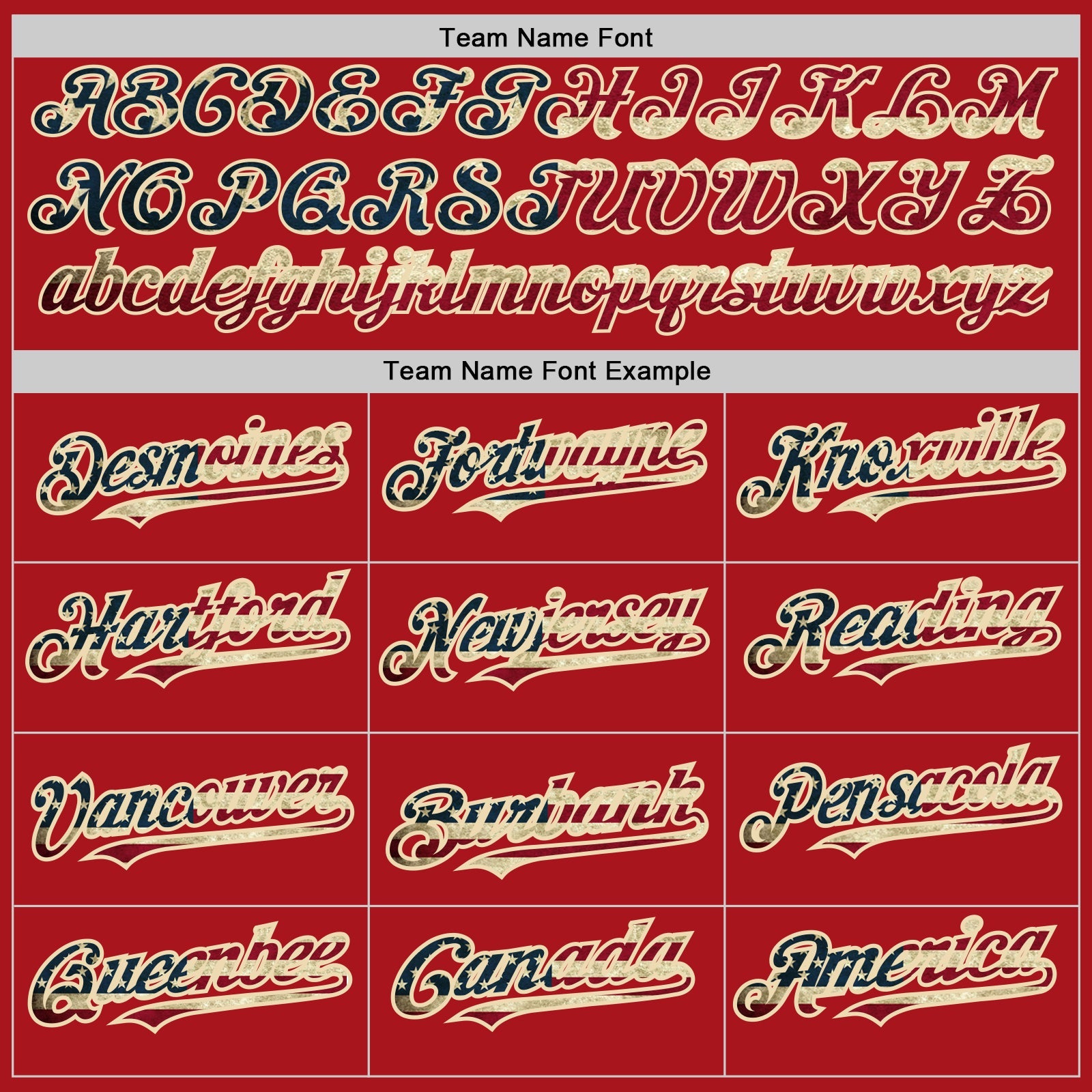 Custom Red Cream Pinstripe Vintage USA Flag Authentic Baseball Jersey view 4