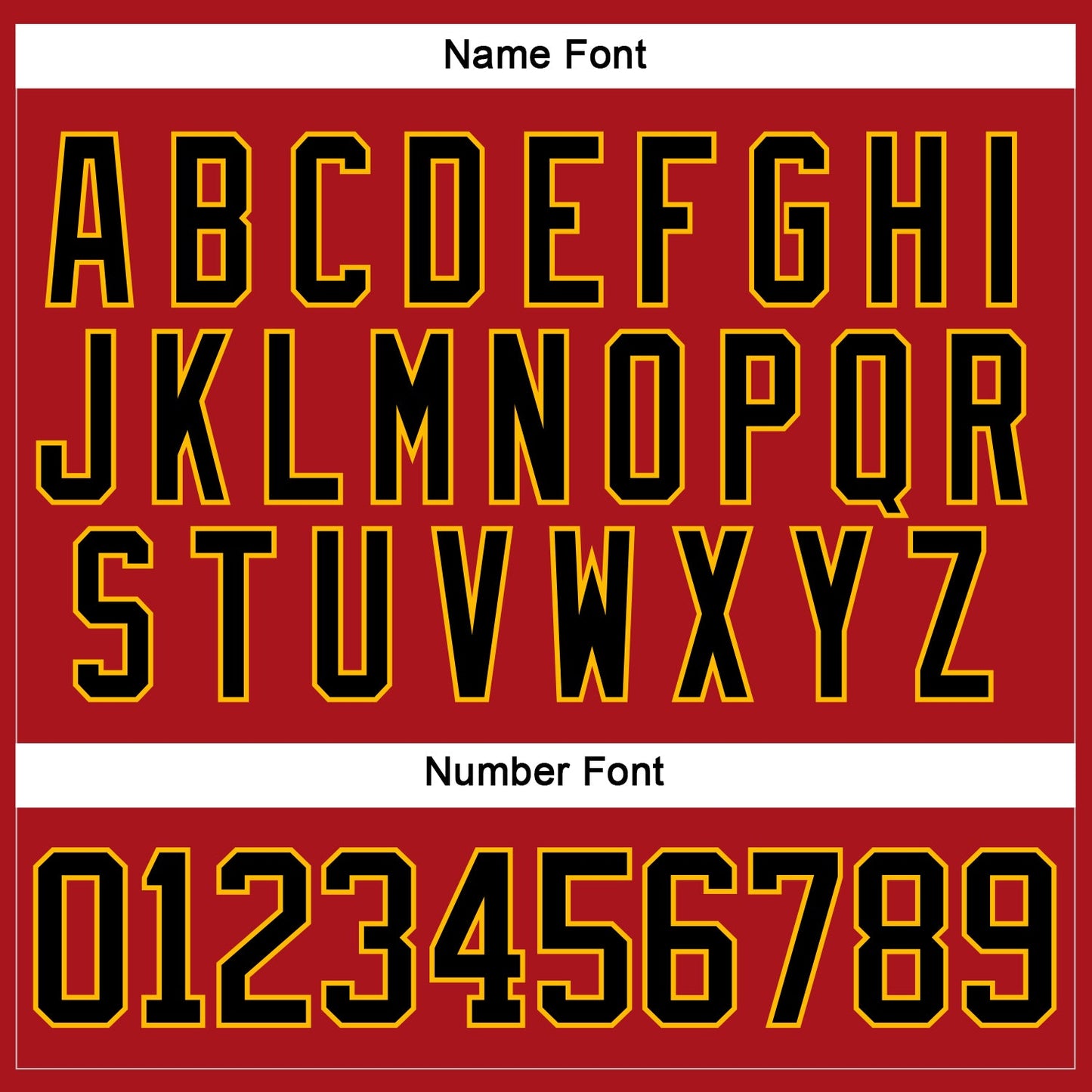 Custom Red Black-Gold Hockey Lace Neck Jersey view 5
