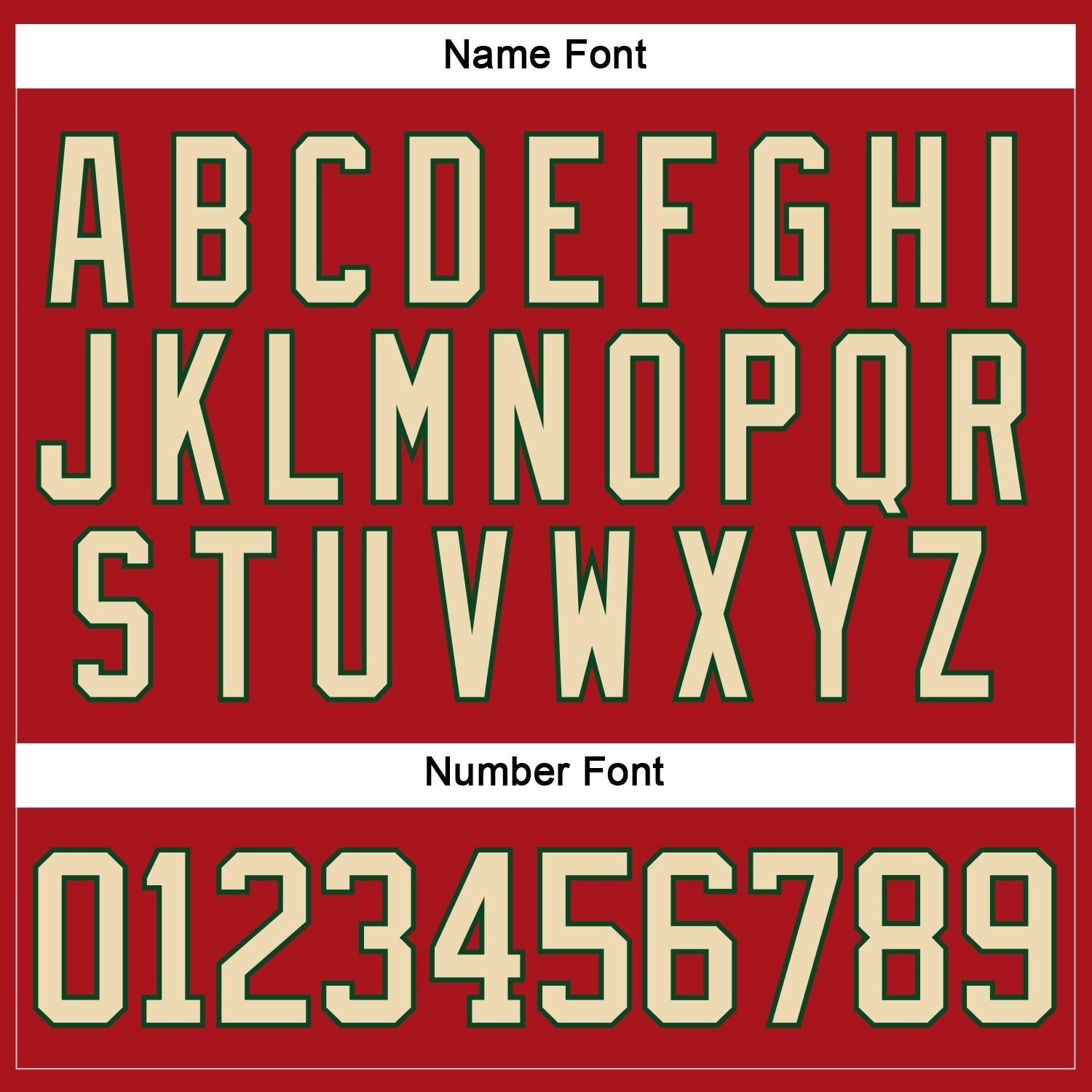 Custom Red Cream-Green Hockey Lace Neck Jersey view 5