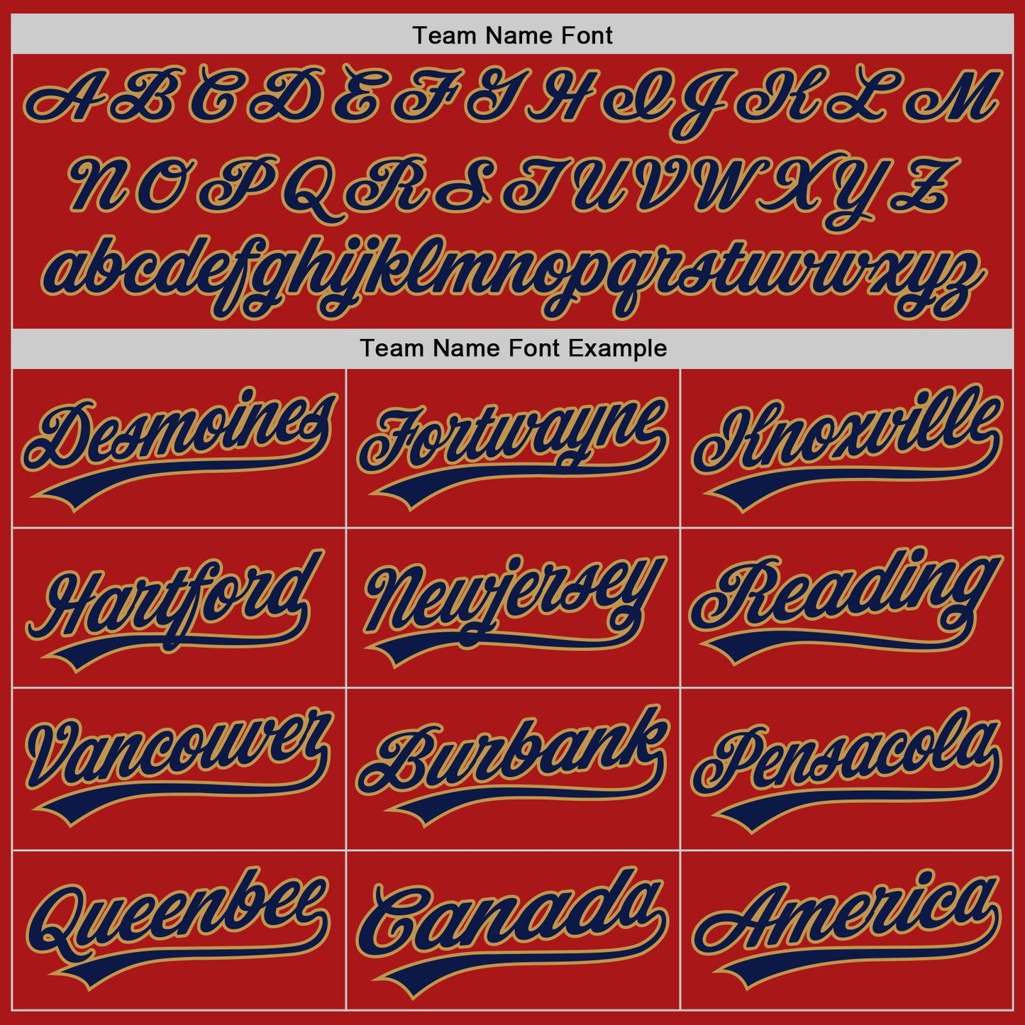 Custom Red Navy-Old Gold Authentic Throwback Baseball Jersey view 4