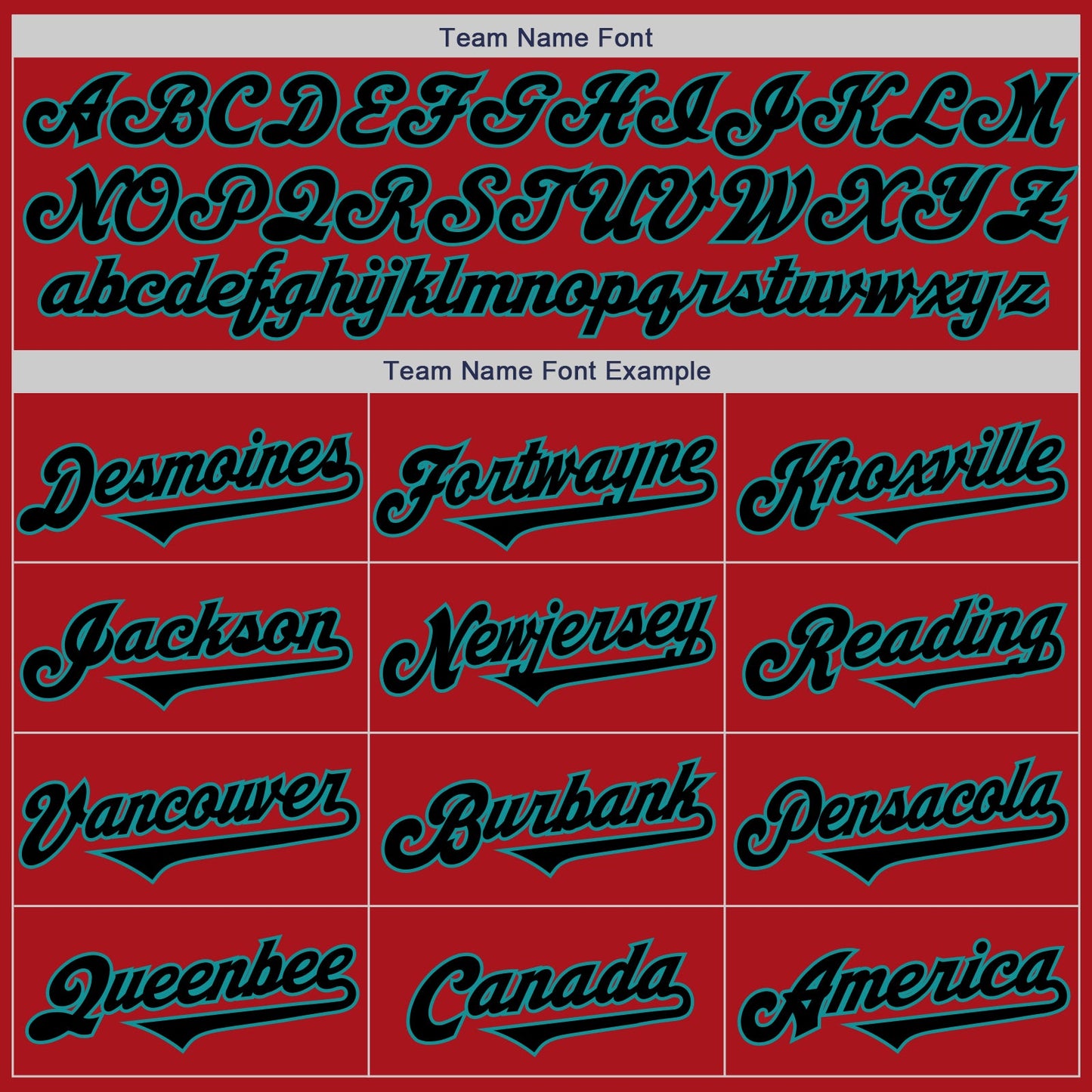 Custom Red Black-Teal Authentic Baseball Jersey view 4