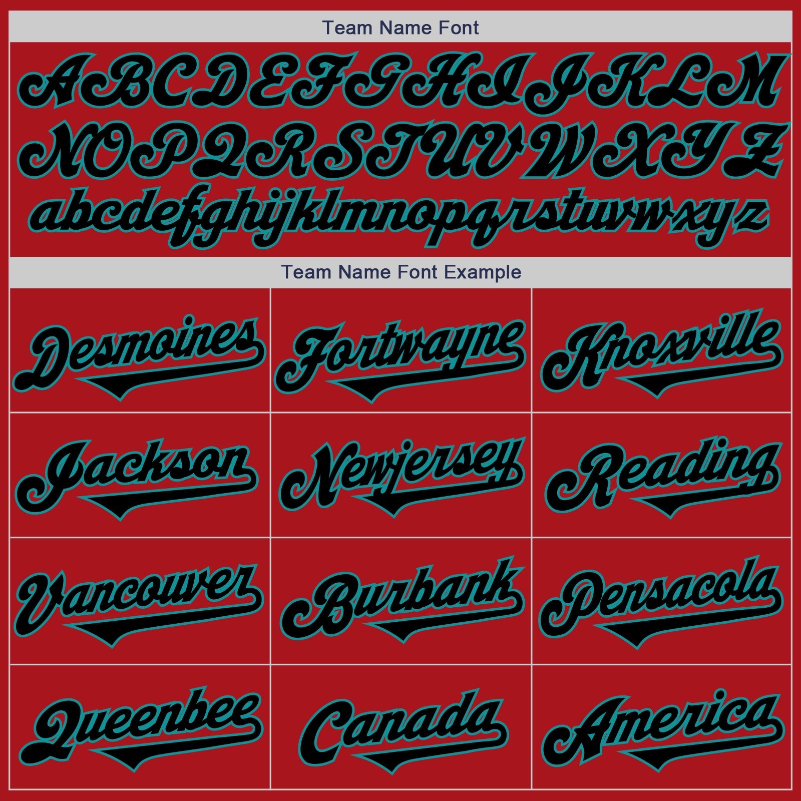 Custom Red Black-Teal Authentic Baseball Jersey view 4