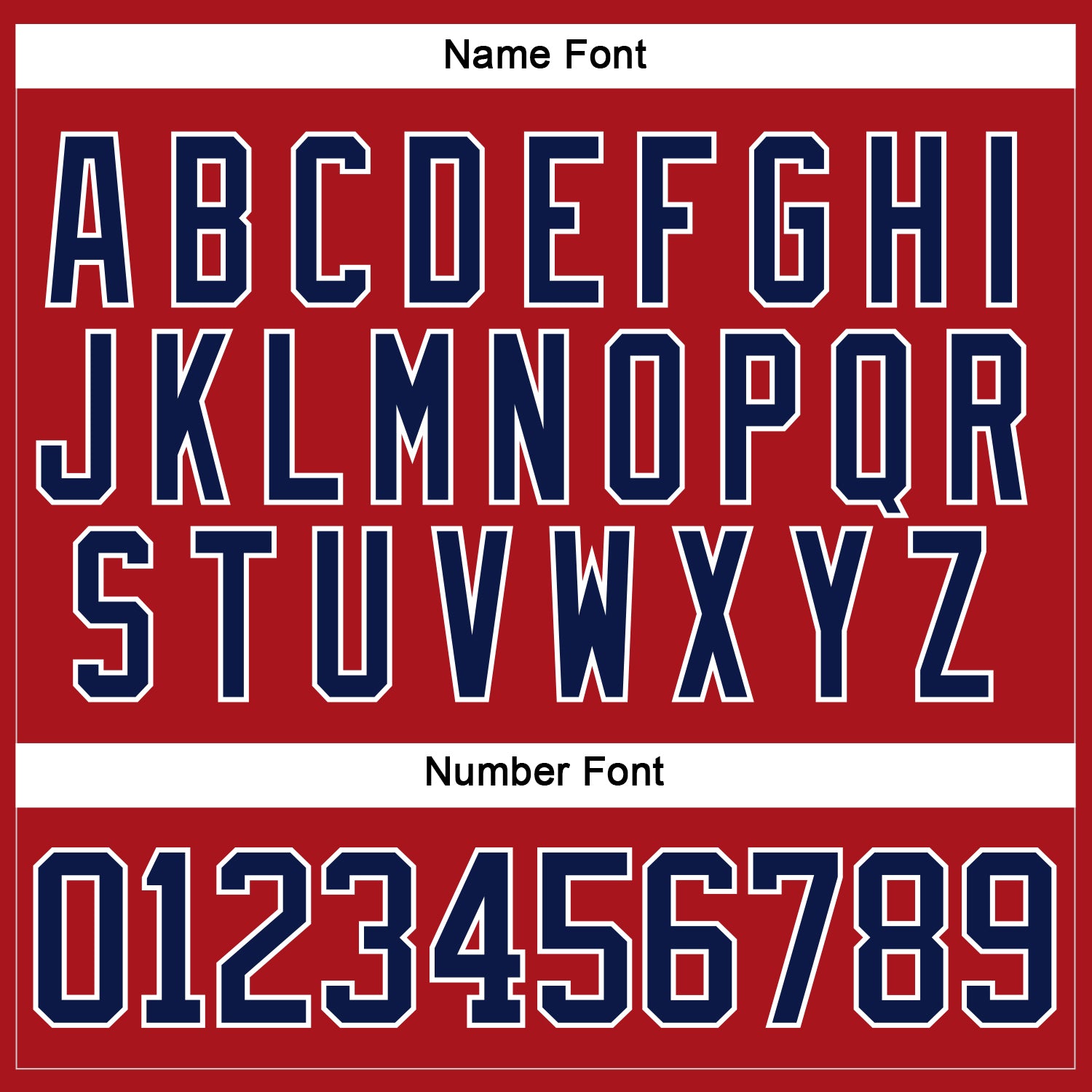 Custom Red Navy-White Hockey Jersey view 5