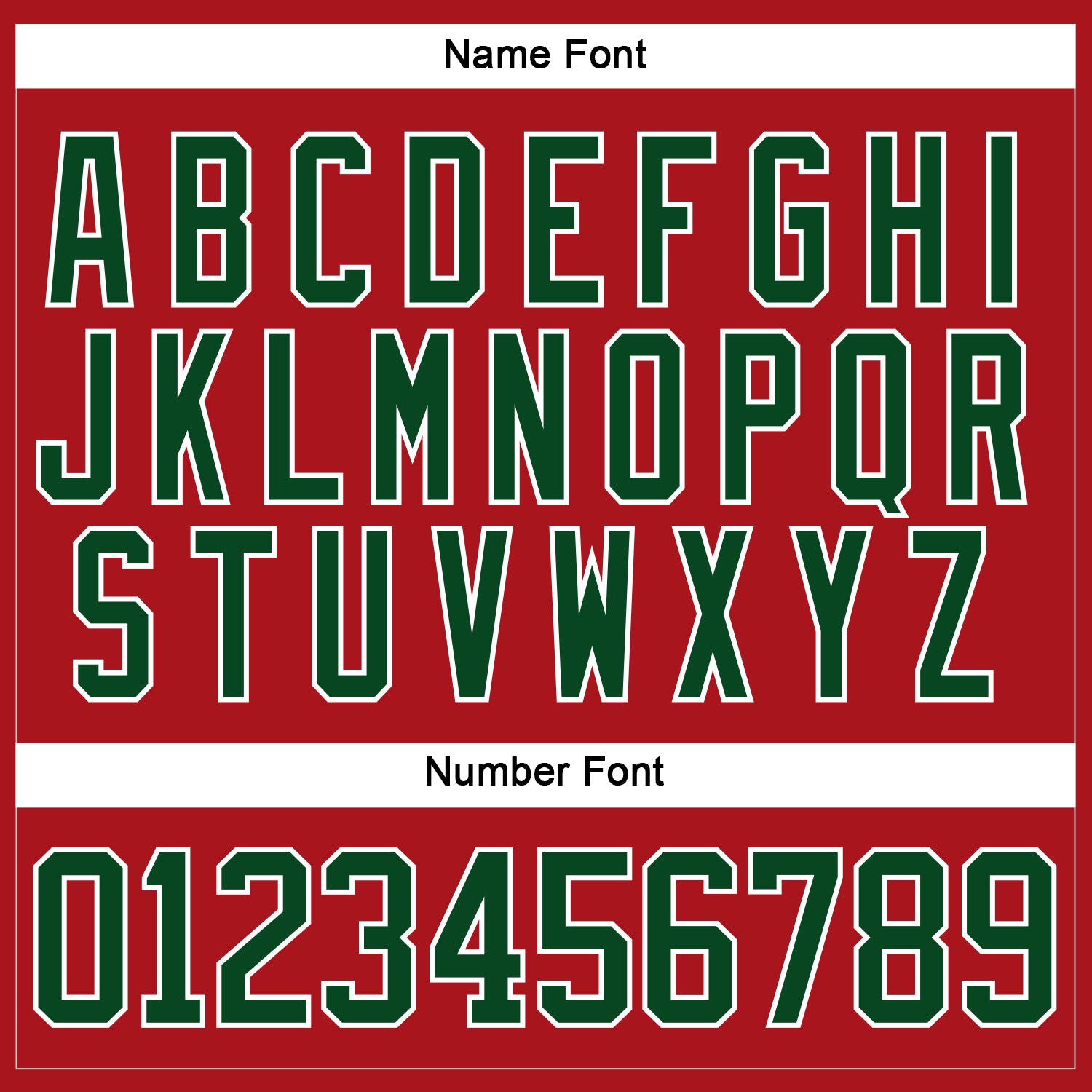 Custom Red Green-White Hockey Jersey view 5