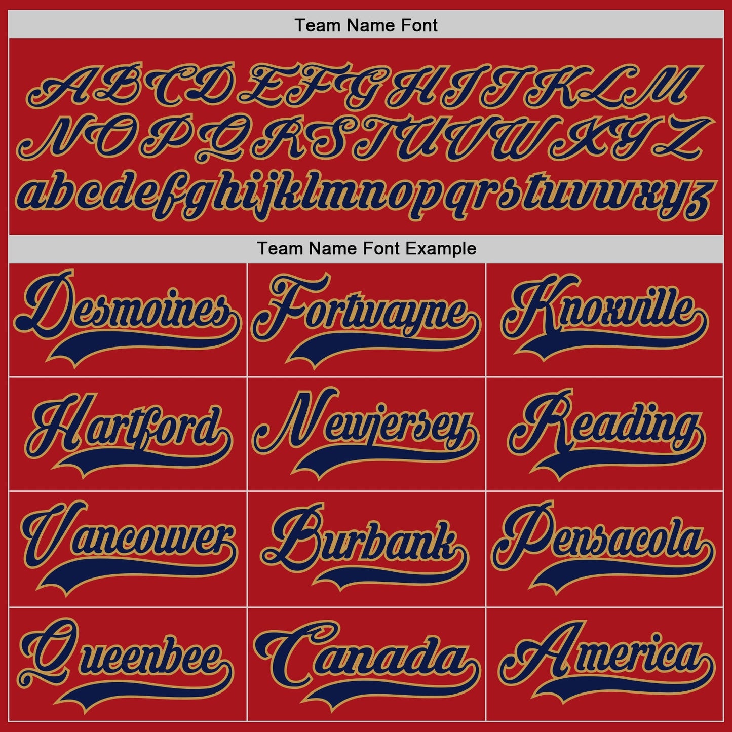 Custom Red Navy-Old Gold Hockey Jersey view 4