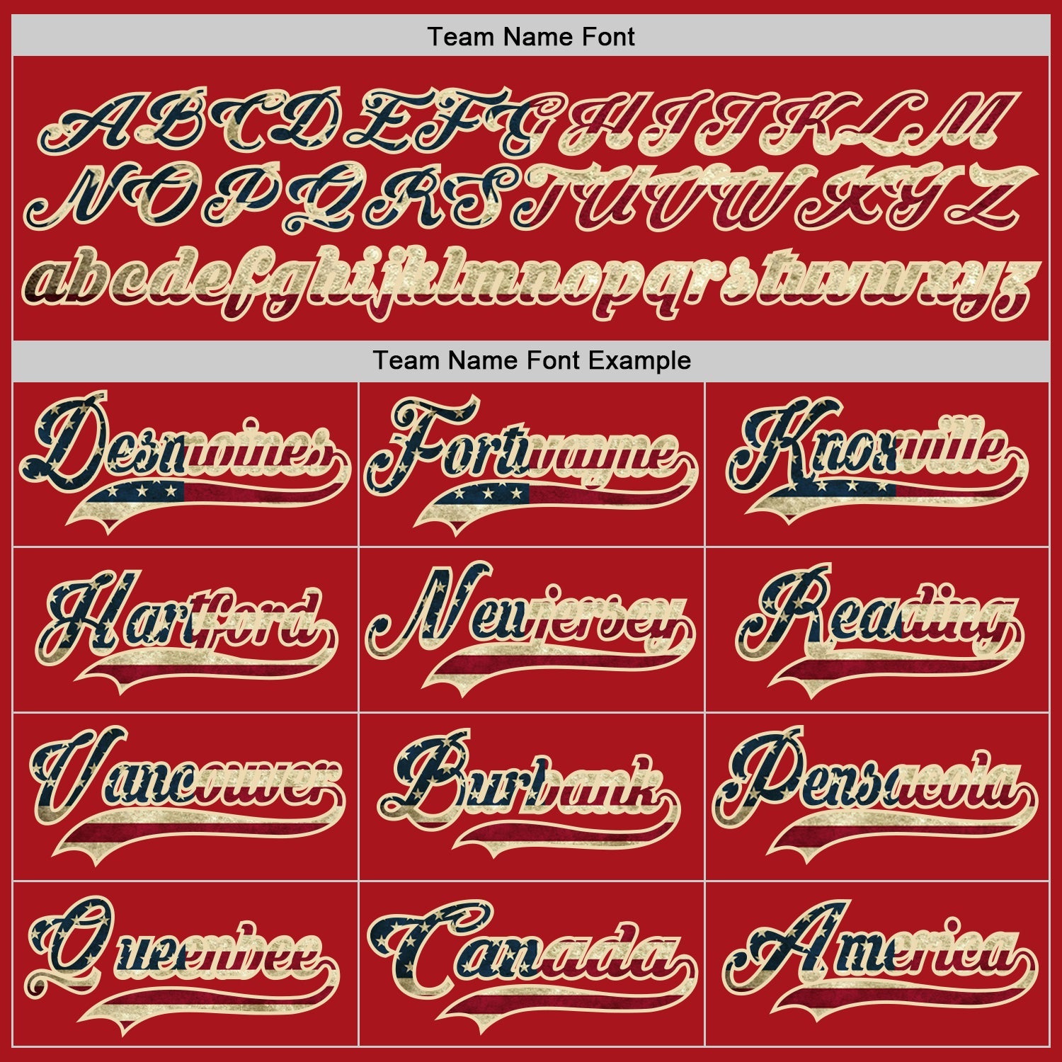 Custom Red Vintage USA Flag-Cream Hockey Jersey view 4