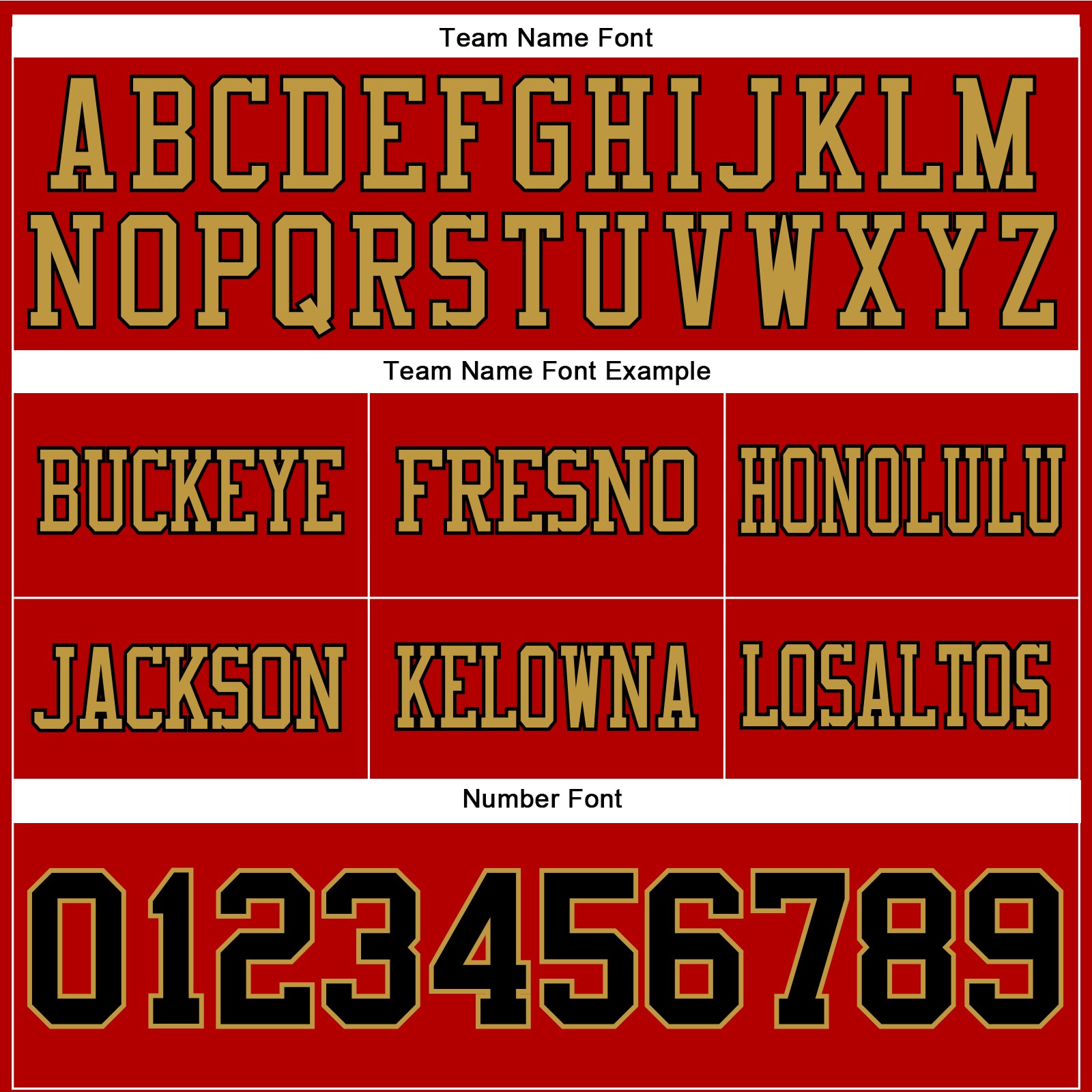 Custom Red Black-Old Gold Authentic Football Jersey view 4