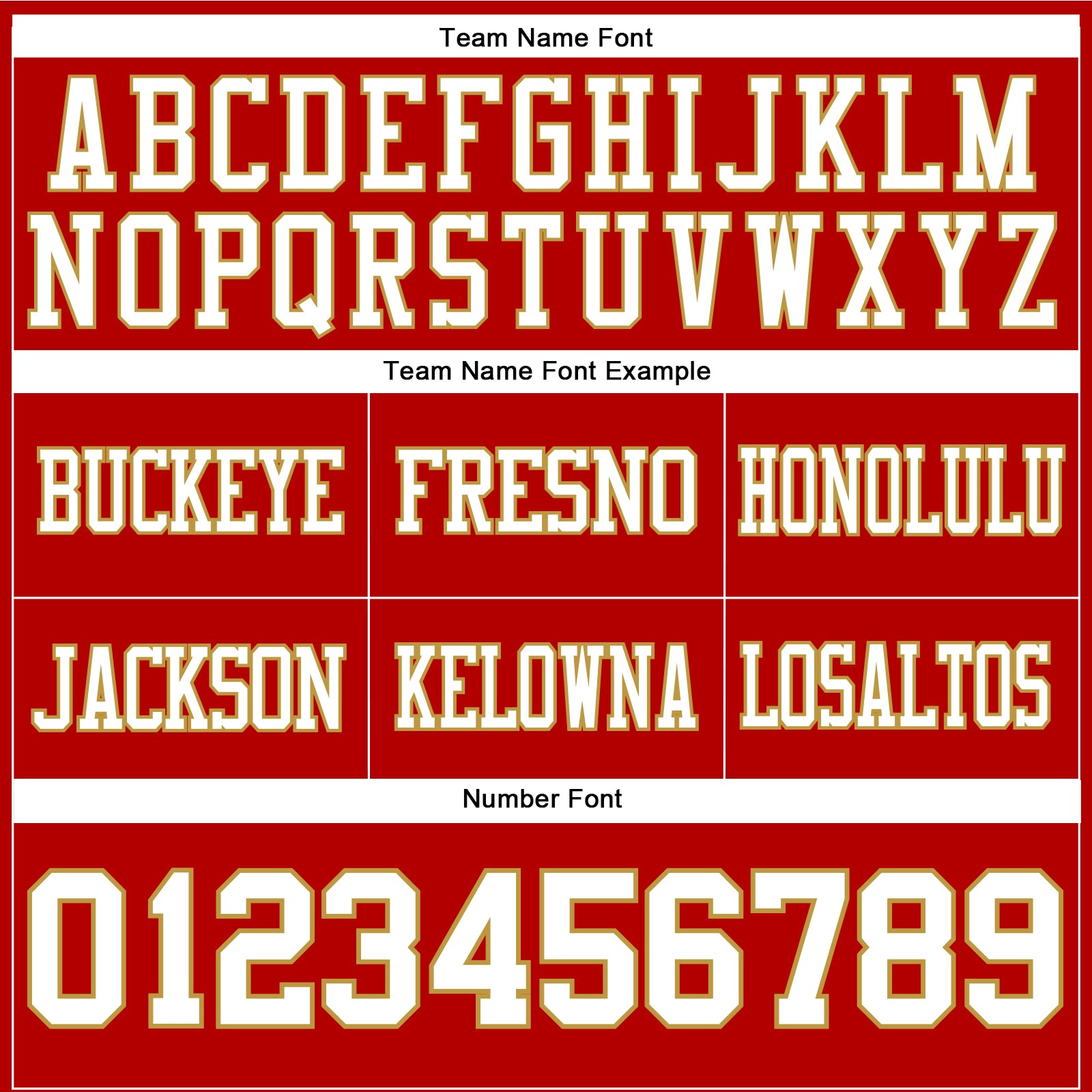 Custom Red White-Old Gold Authentic Football Jersey view 4
