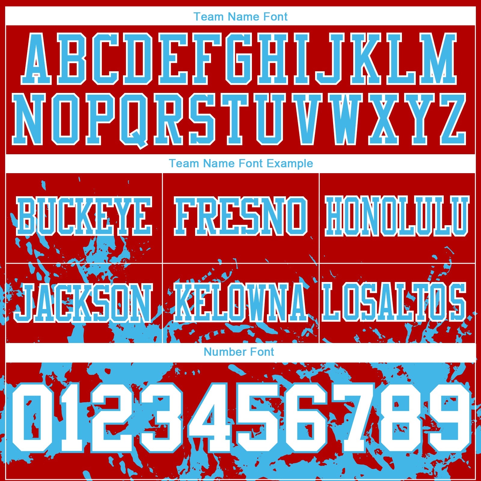 Custom Red White-Sky Blue 3D Pattern Splash Authentic Football Jersey view 4