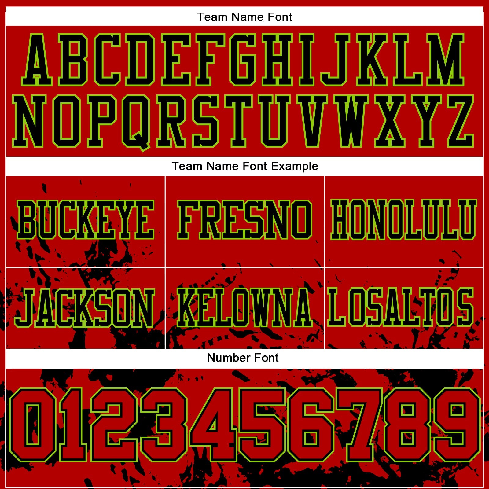Custom Red Black-Neon Green 3D Pattern Splash Authentic Football Jersey view 4