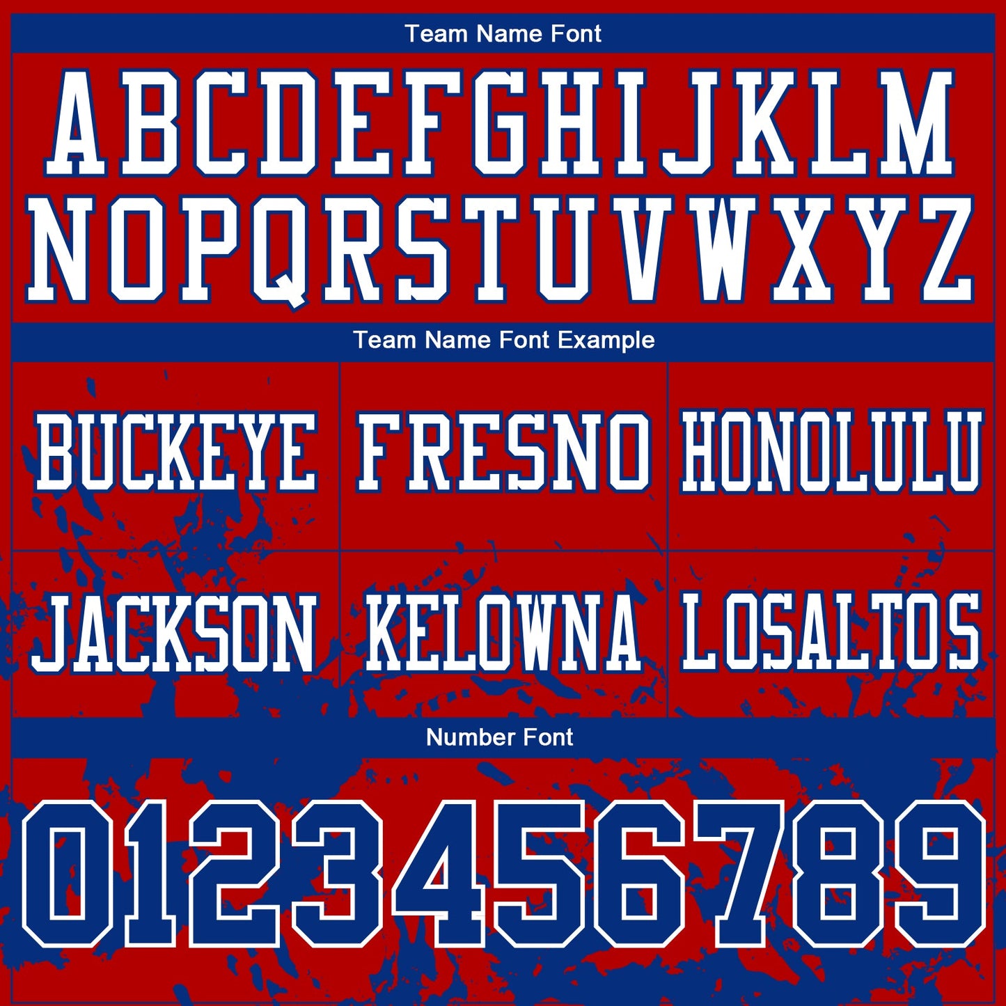 Custom Red Royal-White 3D Pattern Splash Authentic Football Jersey view 4