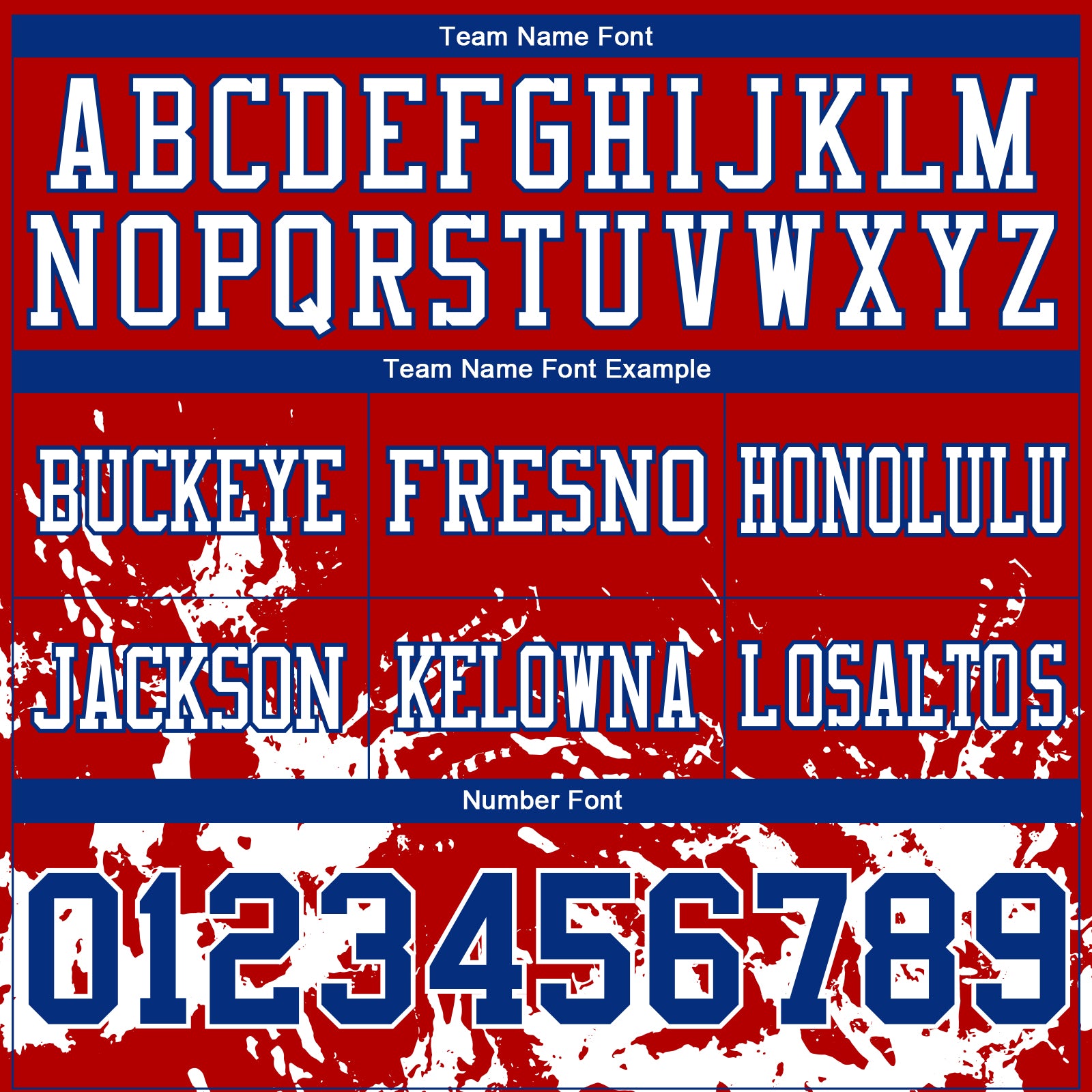 Custom Red Royal-White 3D Pattern Splash Authentic Football Jersey view 4