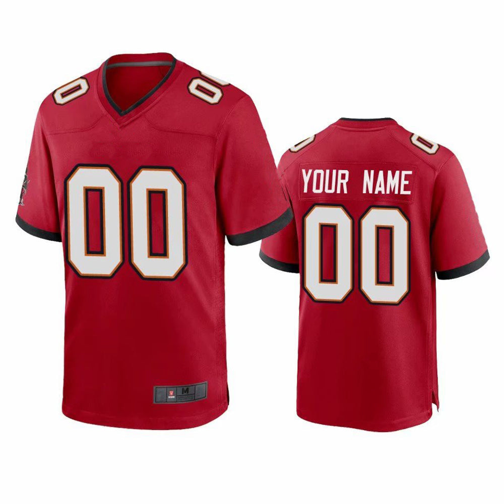 Custom TB.Buccaneers Football Jerseys American Design Your Own Practice Mesh Name and Number - Main View