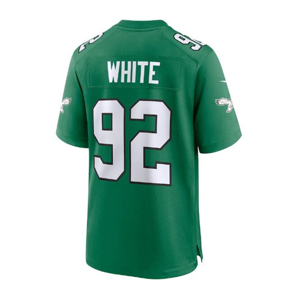 P.Eagles #92 Reggie White Alternate Game Jersey - Kelly Green Stitched American Football Jerseys - Main View