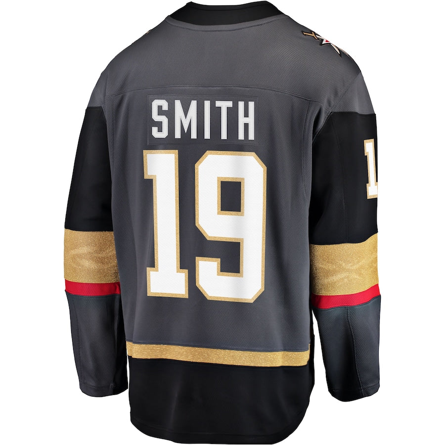 V.Golden Knights #19 Reilly Smith Alternate Breakaway Player Jersey Gray Hockey Jerseys - Main View