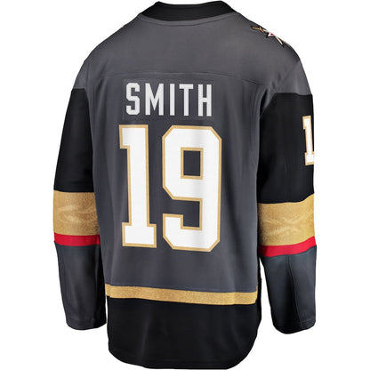 V.Golden Knights #19 Reilly Smith Alternate Breakaway Player Jersey Gray Hockey Jerseys - Main View