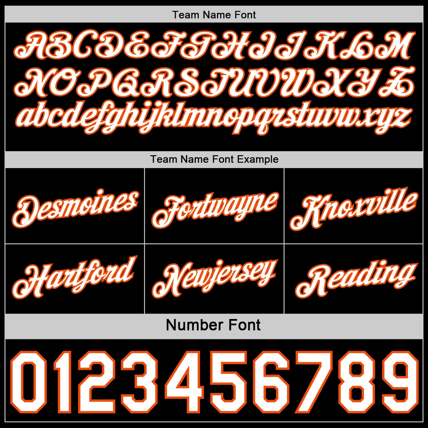 Custom Reversible Black White-Orange Double Side Star Sublimation Basketball Set Jersey view 6