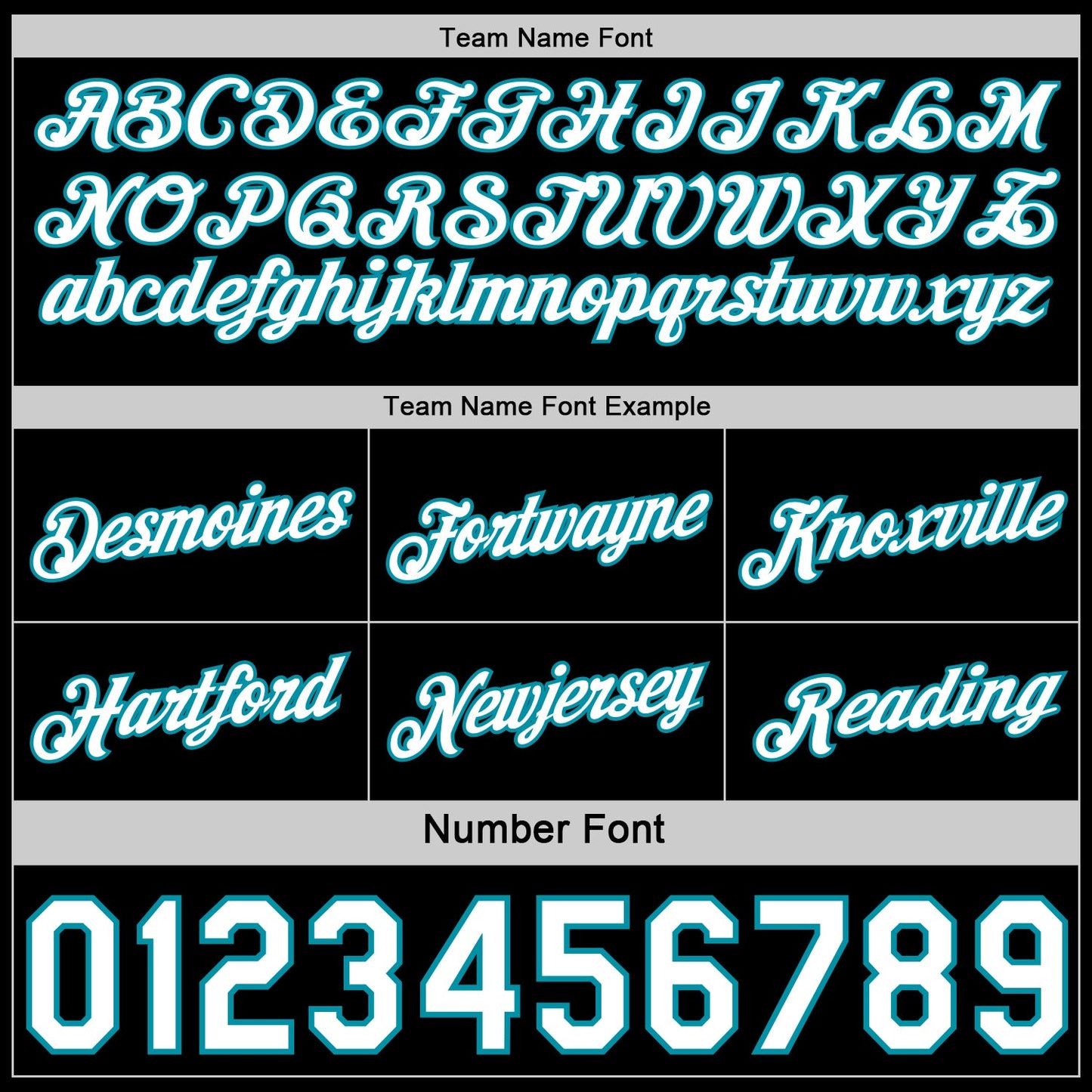Custom Reversible Black White-Teal Double Side Star Sublimation Basketball Set Jersey view 6