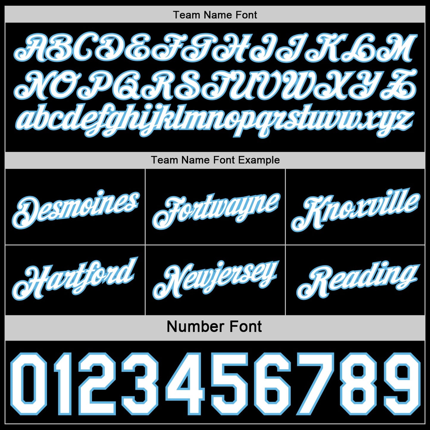 Custom Reversible Black White-Sky Blue Double Side Star Sublimation Basketball Set Jersey view 6