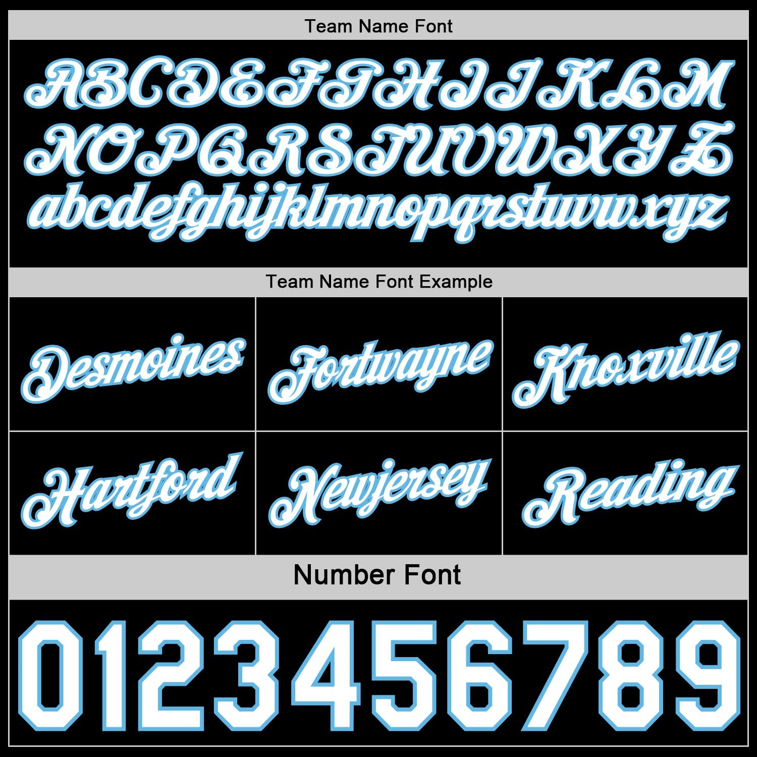 Custom Reversible Black White-Sky Blue Double Side Star Sublimation Basketball Set Jersey view 6
