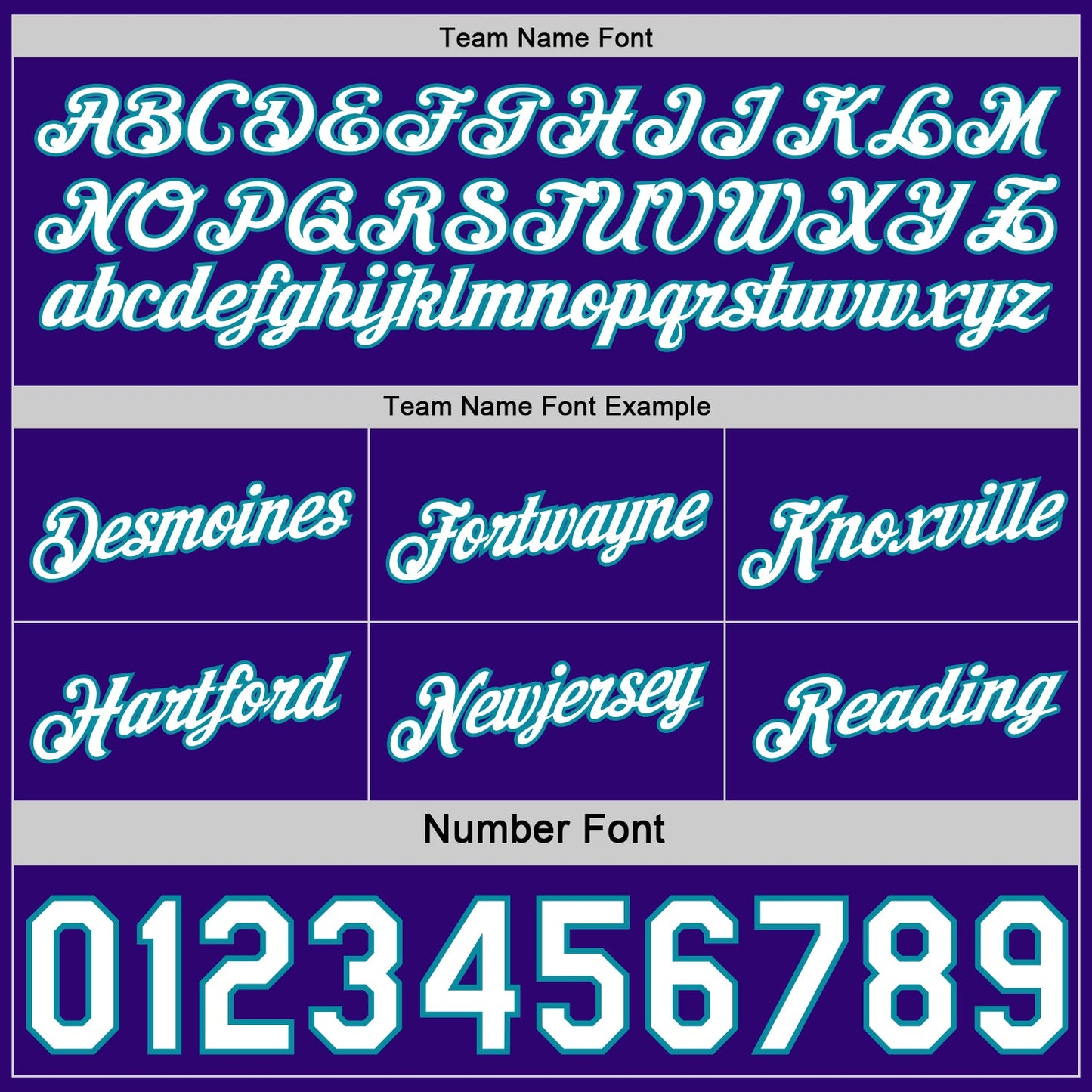 Custom Reversible Purple White-Teal Double Side Star Sublimation Basketball Set Jersey view 6