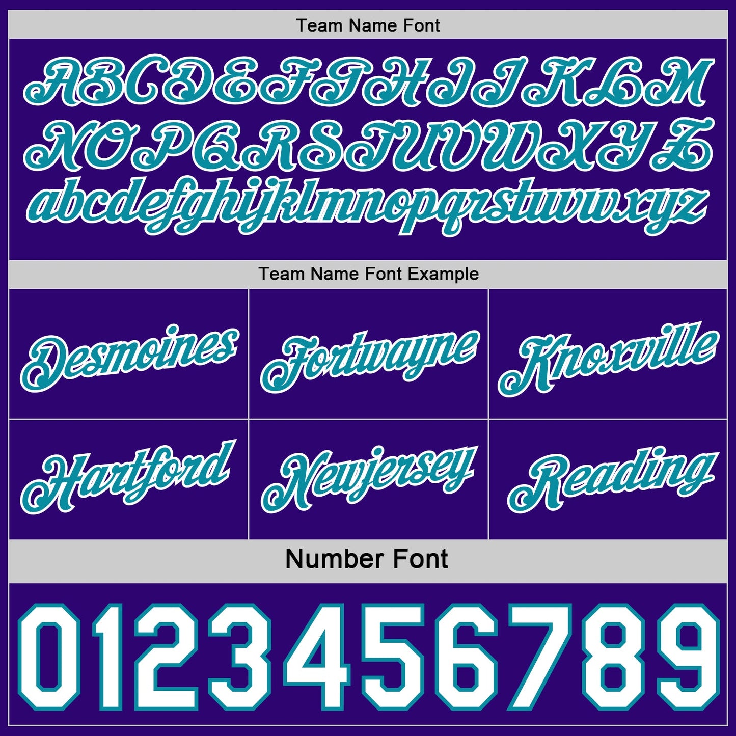 Custom Reversible Purple White-Teal Double Side Star Sublimation Basketball Set Jersey view 6