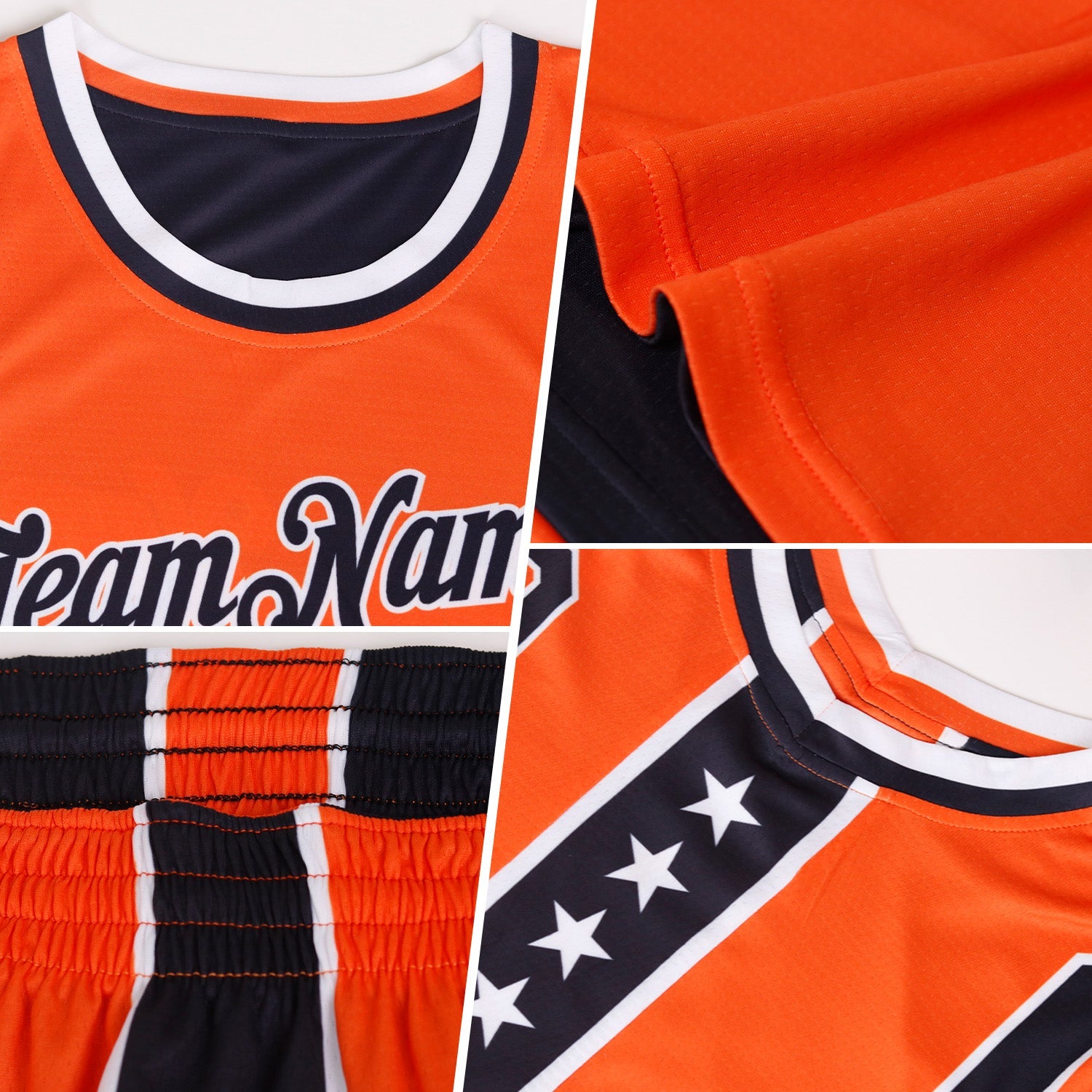 Custom Reversible Teal White Double Side Star Sublimation Basketball Set Jersey view 4