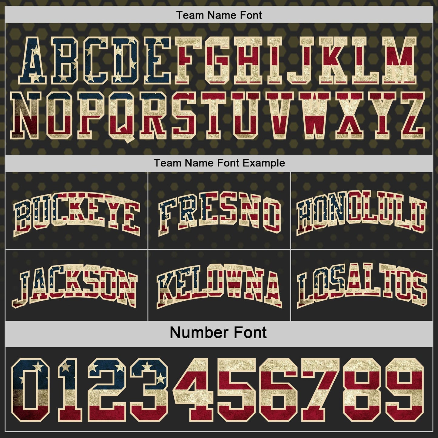 Custom Black Vintage USA Flag Olive-Cream Side Panel Stripe Gradient Geometric Honeycomb Reversible Double Side Sublimation Basketball Set Jersey view 4