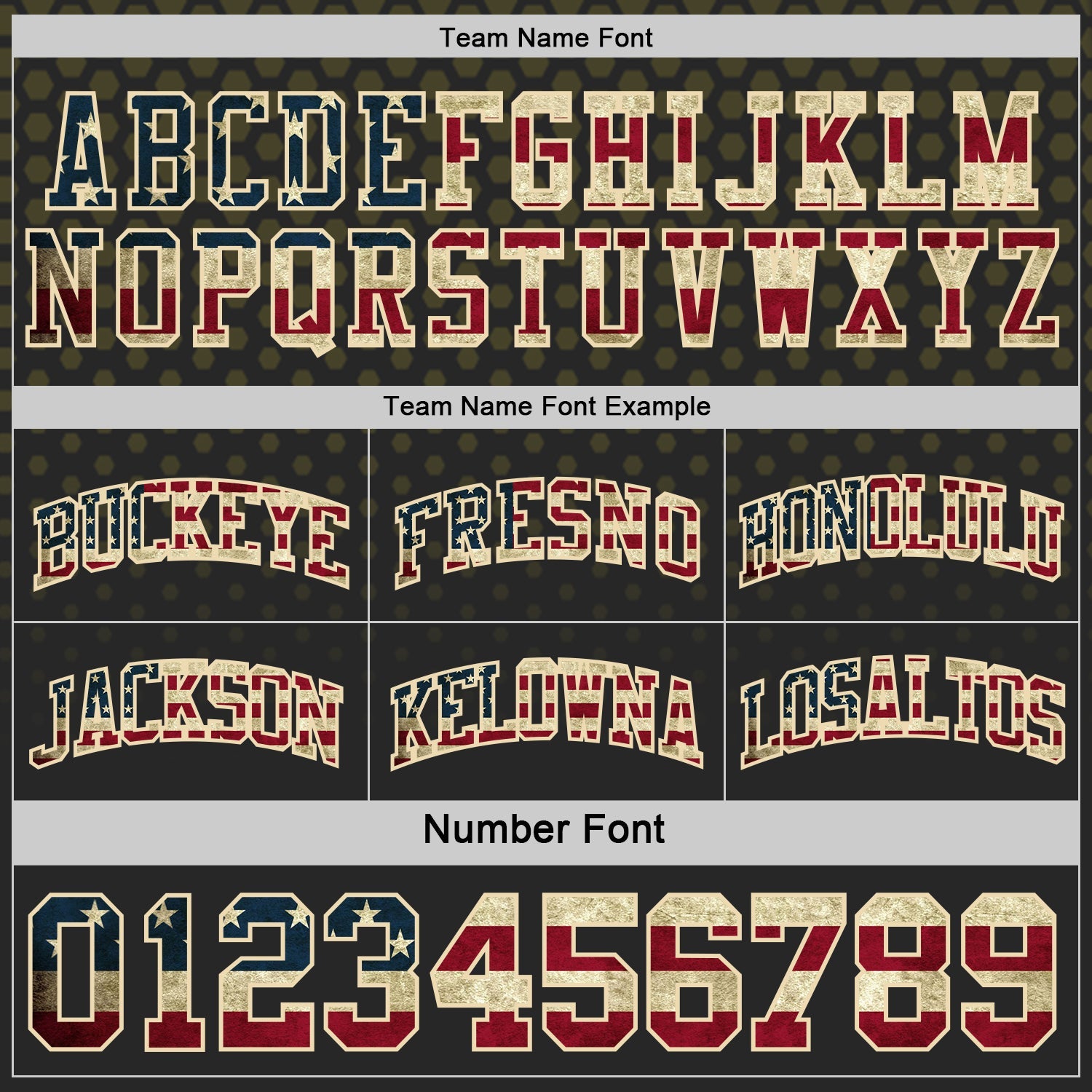Custom Black Vintage USA Flag Olive-Cream Side Panel Stripe Gradient Geometric Honeycomb Reversible Double Side Sublimation Basketball Set Jersey view 4
