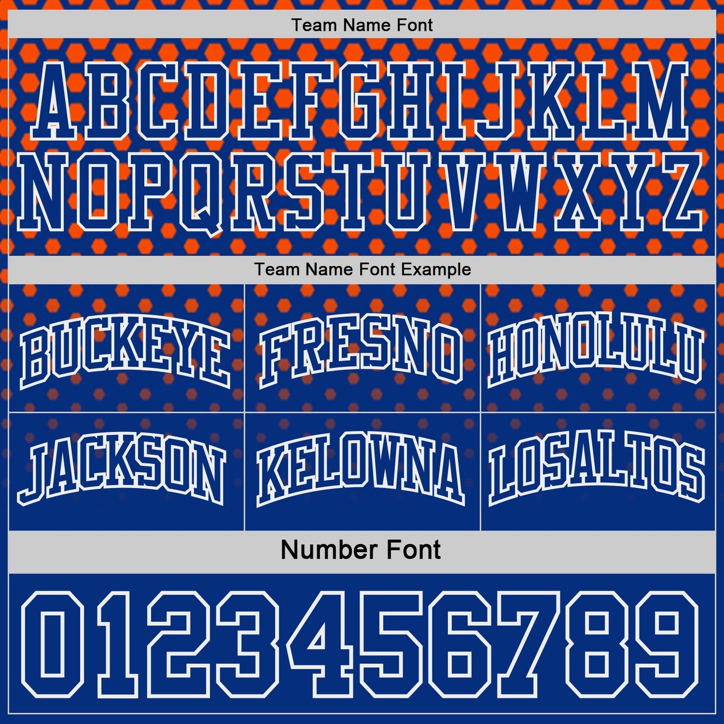 Custom Royal Orange-White Side Panel Stripe Gradient Geometric Honeycomb Reversible Double Side Sublimation Basketball Set Jersey view 4